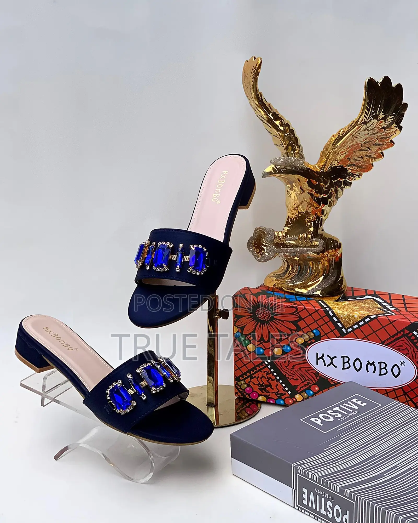 Ladies Block Heel Slippers #FLAT