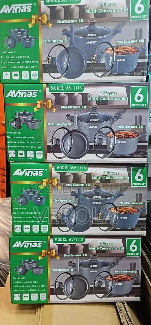AVINAS 6-Piece Non-Stick Multi-Cookware Set (AV-1113