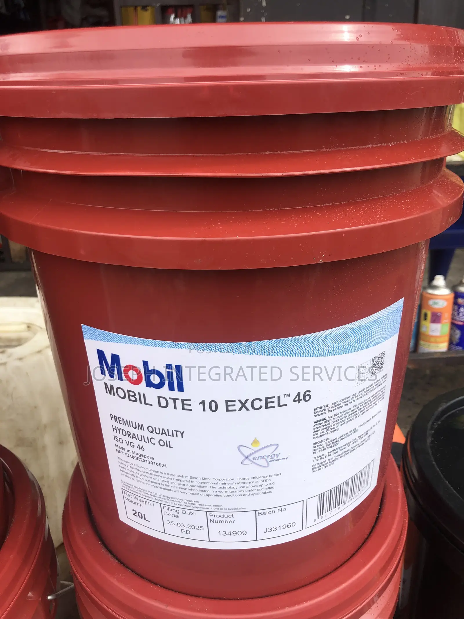 Mobil DTE 10 Excel 46 20-Liter Premium-Quality, Hydraulic Oil