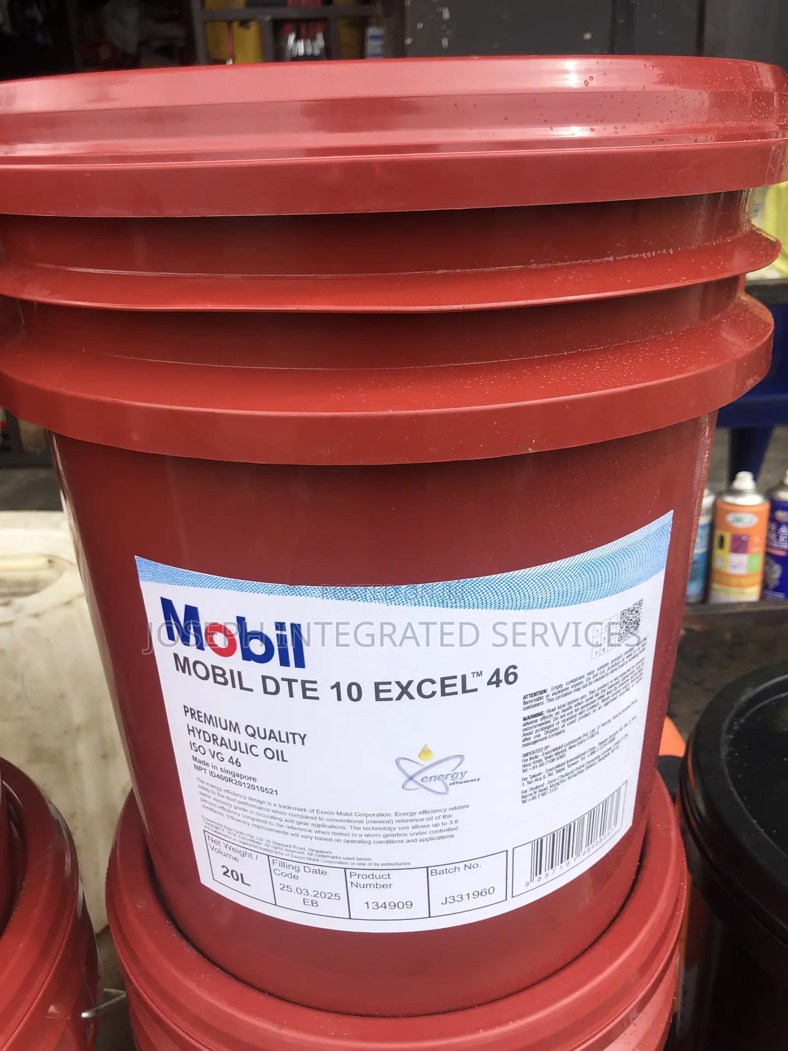 Mobil DTE 10 Excel 46 20-Liter Premium-Quality, Hydraulic Oil