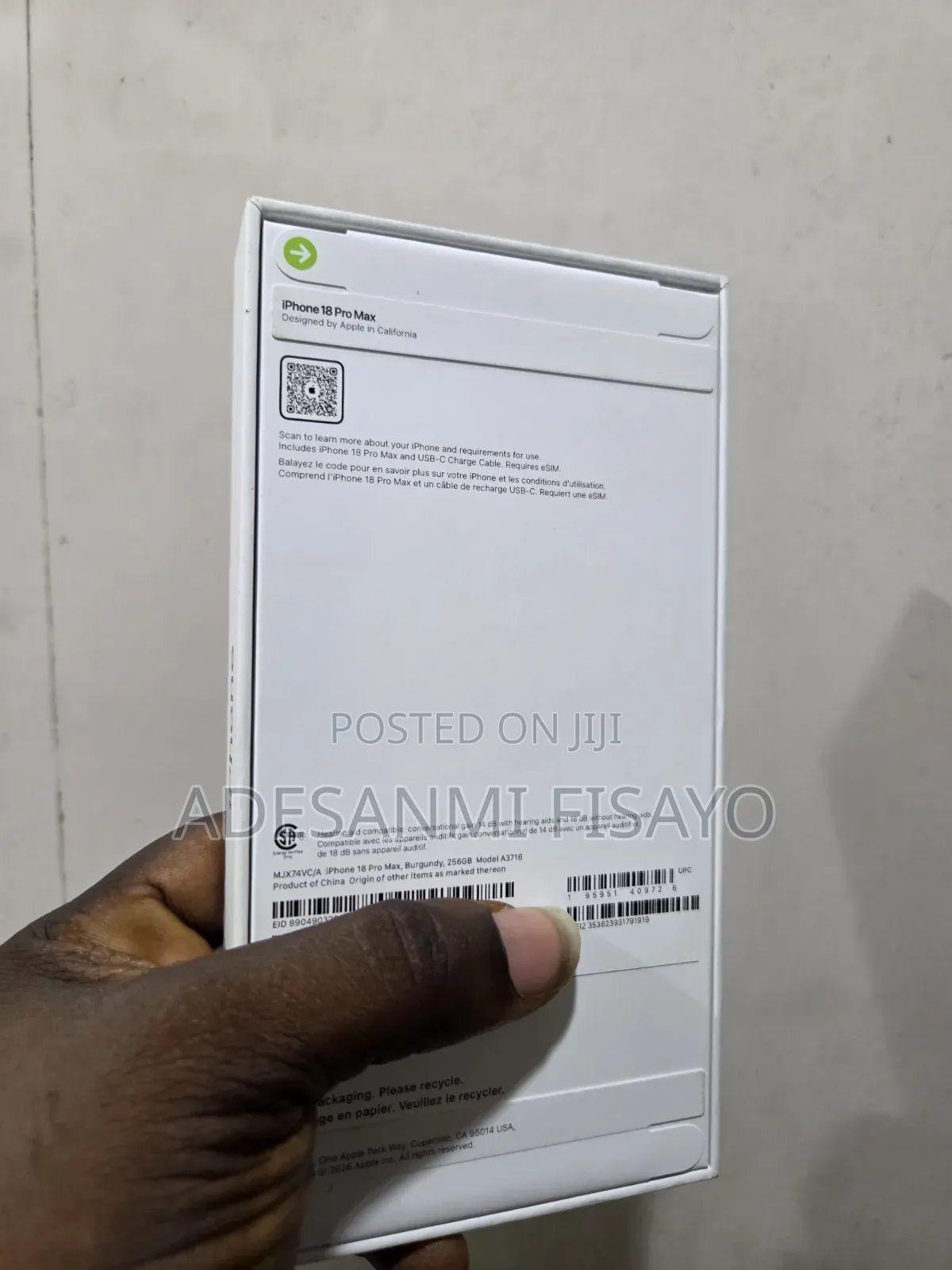 New Apple iPhone 18 Pro Max 256 GB