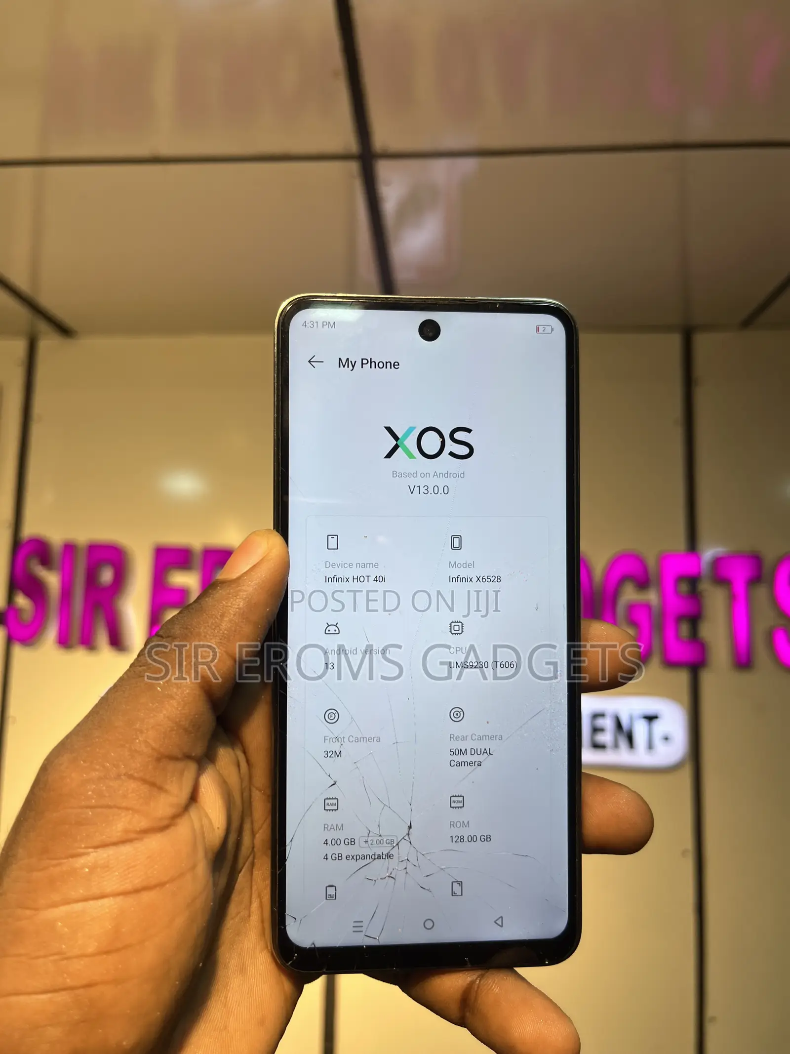 Infinix Hot 40i 128 GB Silver