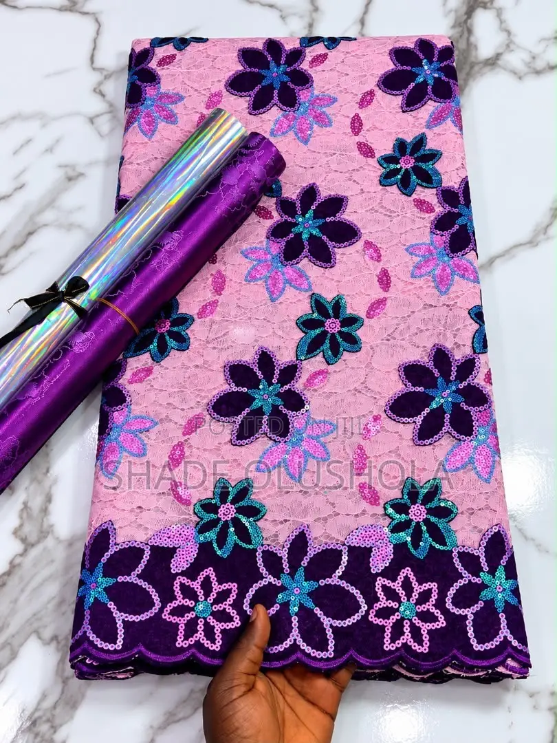 Latest Net Lace With Touch of Velvet