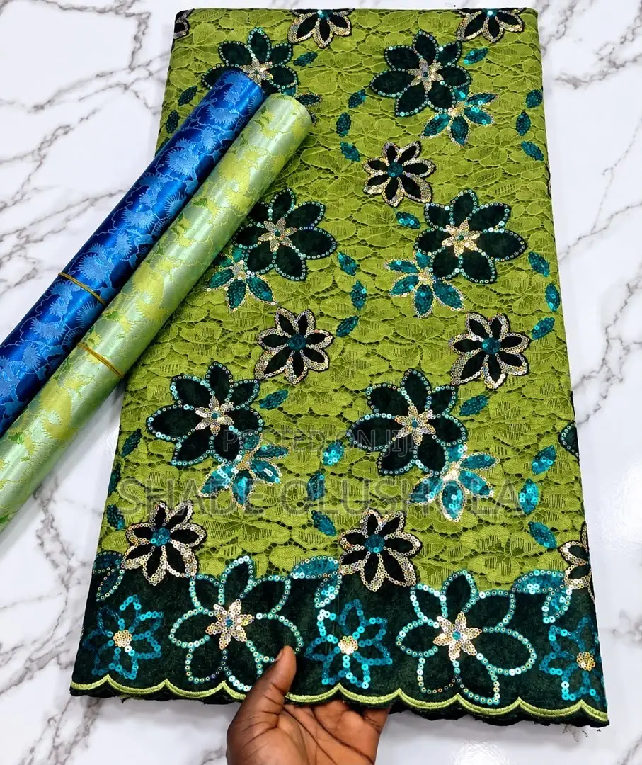 Latest Net Lace With Touch of Velvet
