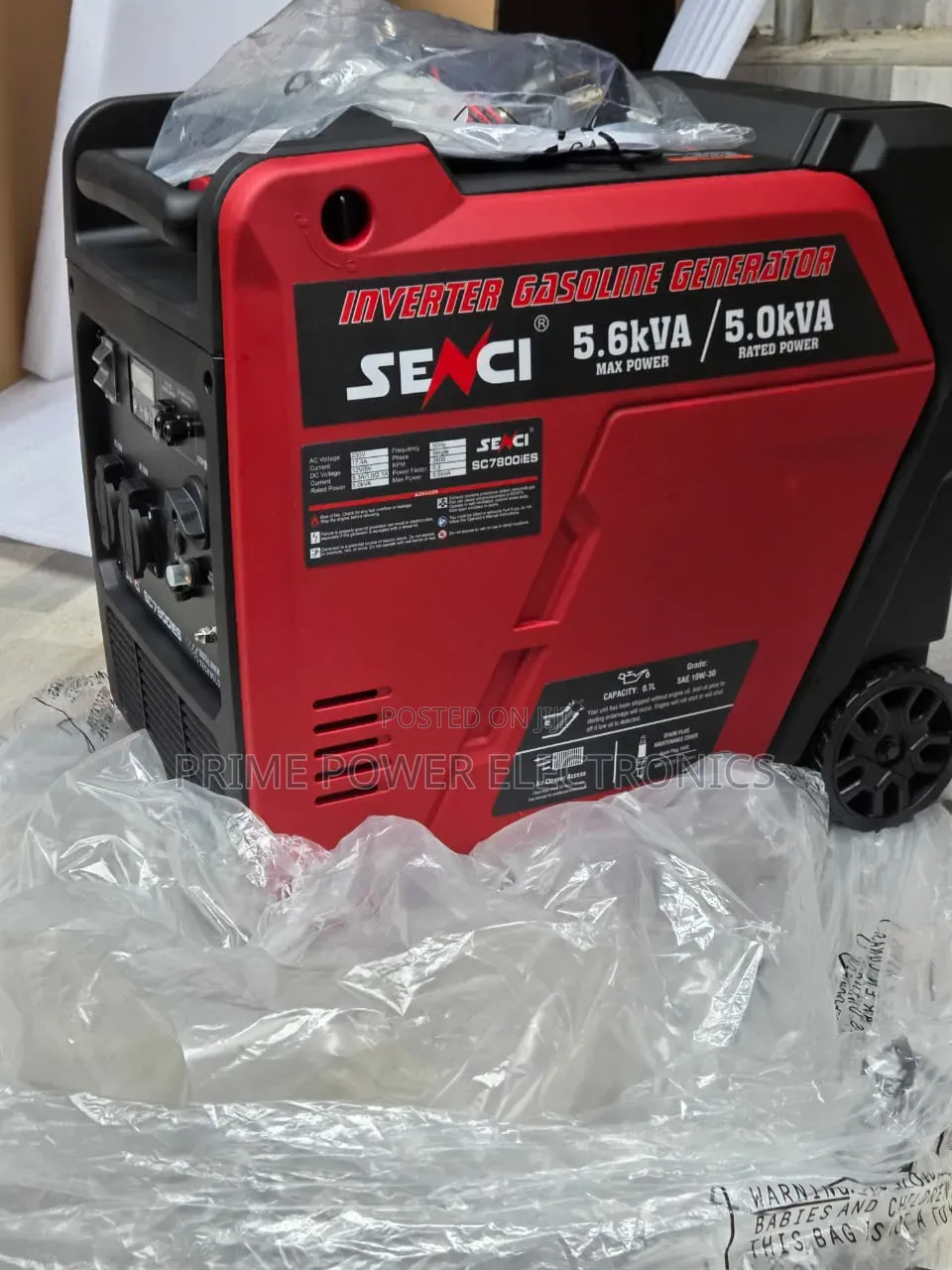 Senci 5.6kVA Petrol Inverter Generator – Built for Convenience