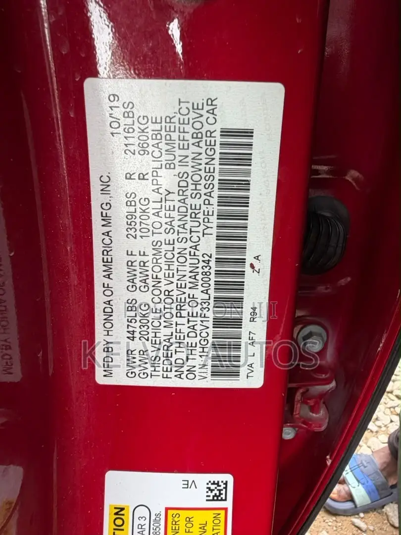 Honda Accord 2020 Red