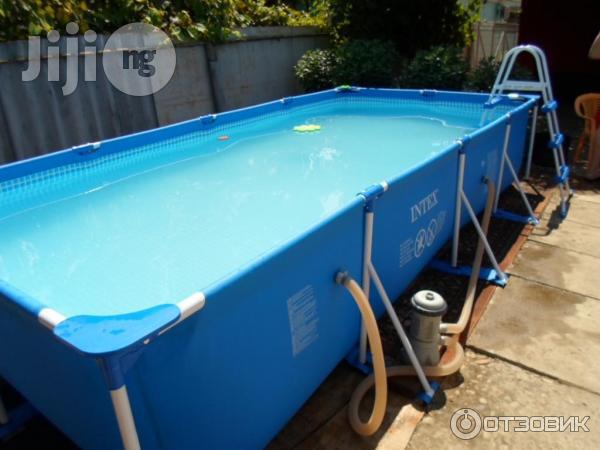 4.5m X 2.2m X 0.84m Rectangular Frame Swimmin Pool Nd Ladder