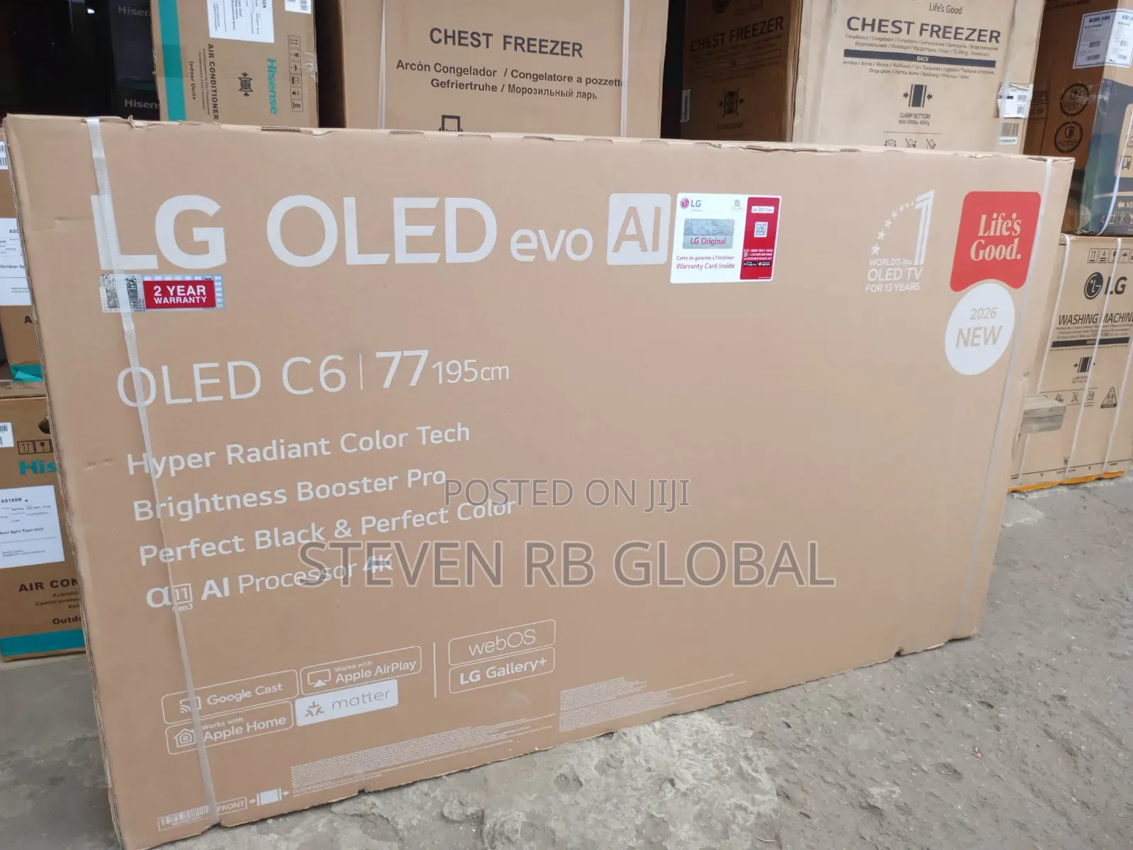 LG 77” Oled Evo Ai C6 Smart TV | Tv77c66la 2026