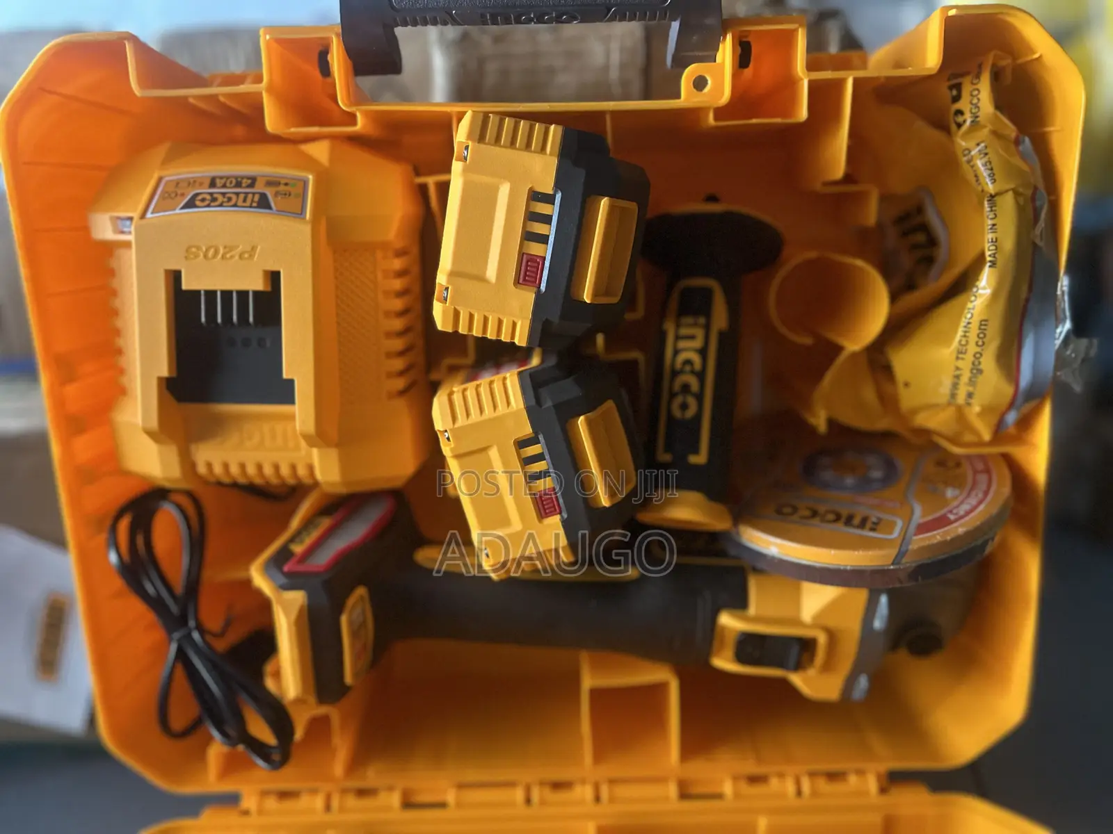 Filing Machine Ingco 20v Cordless Angle Grinder Box
