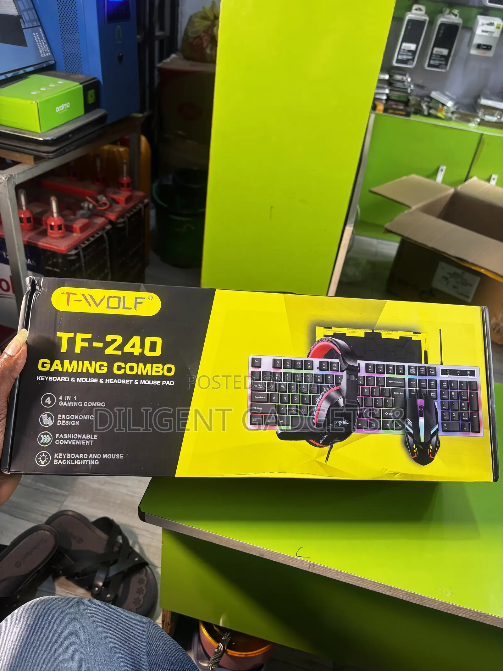 4 in 1 Gaming Headset | Keyboard | Mouse | MousePad