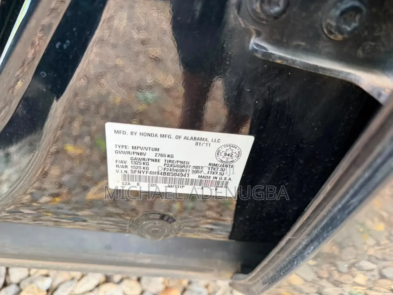 Honda Pilot 2010 Black
