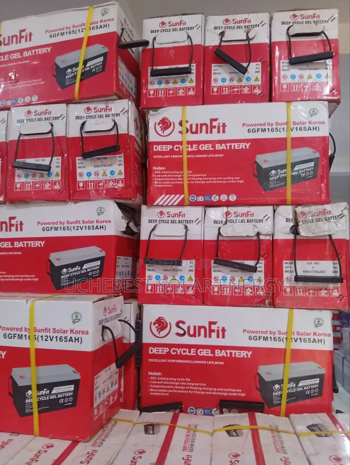 Sunfit Dry Cell Battery 165ah 12v