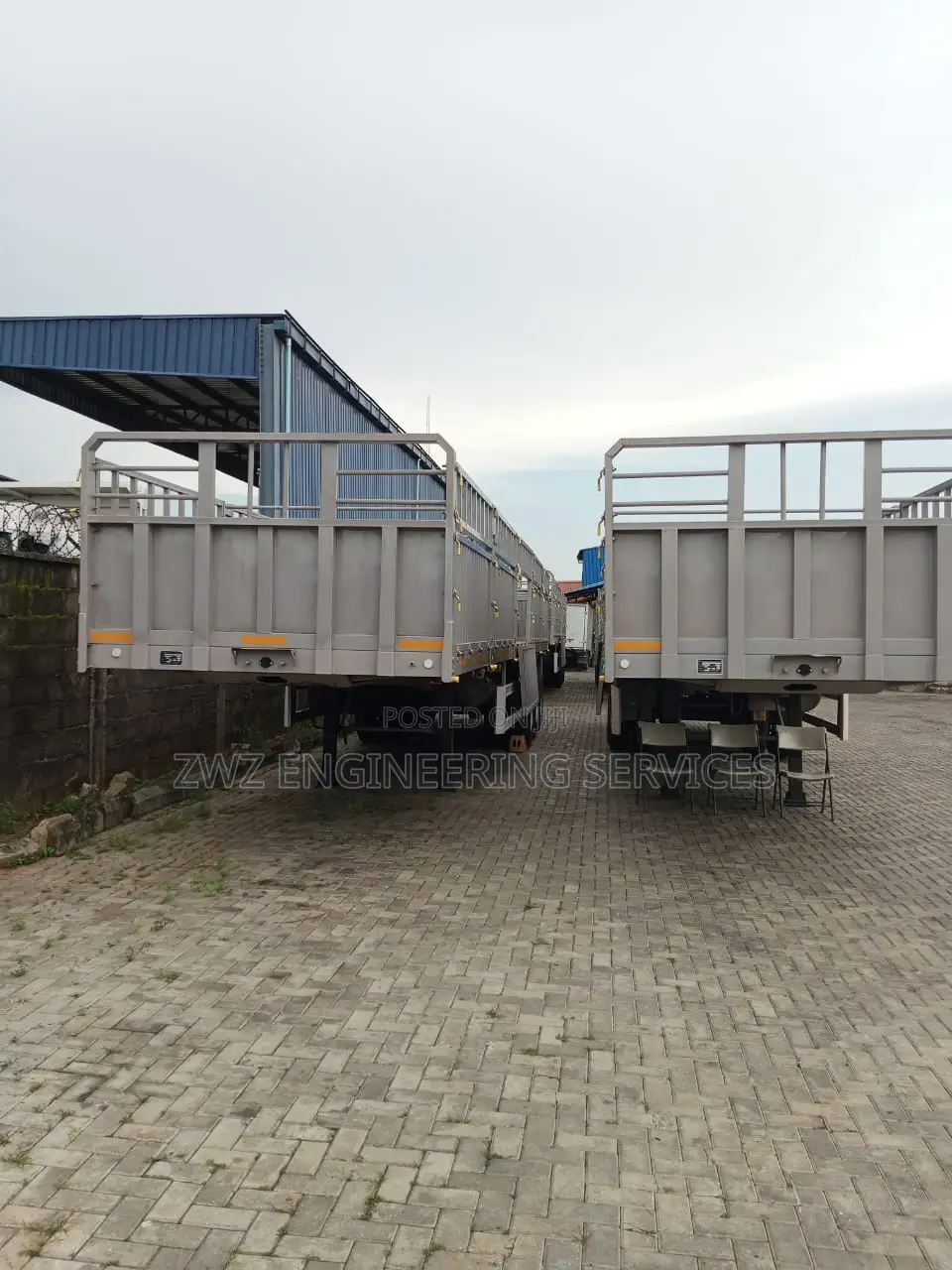 2026 Trailer Back With Triple Axles