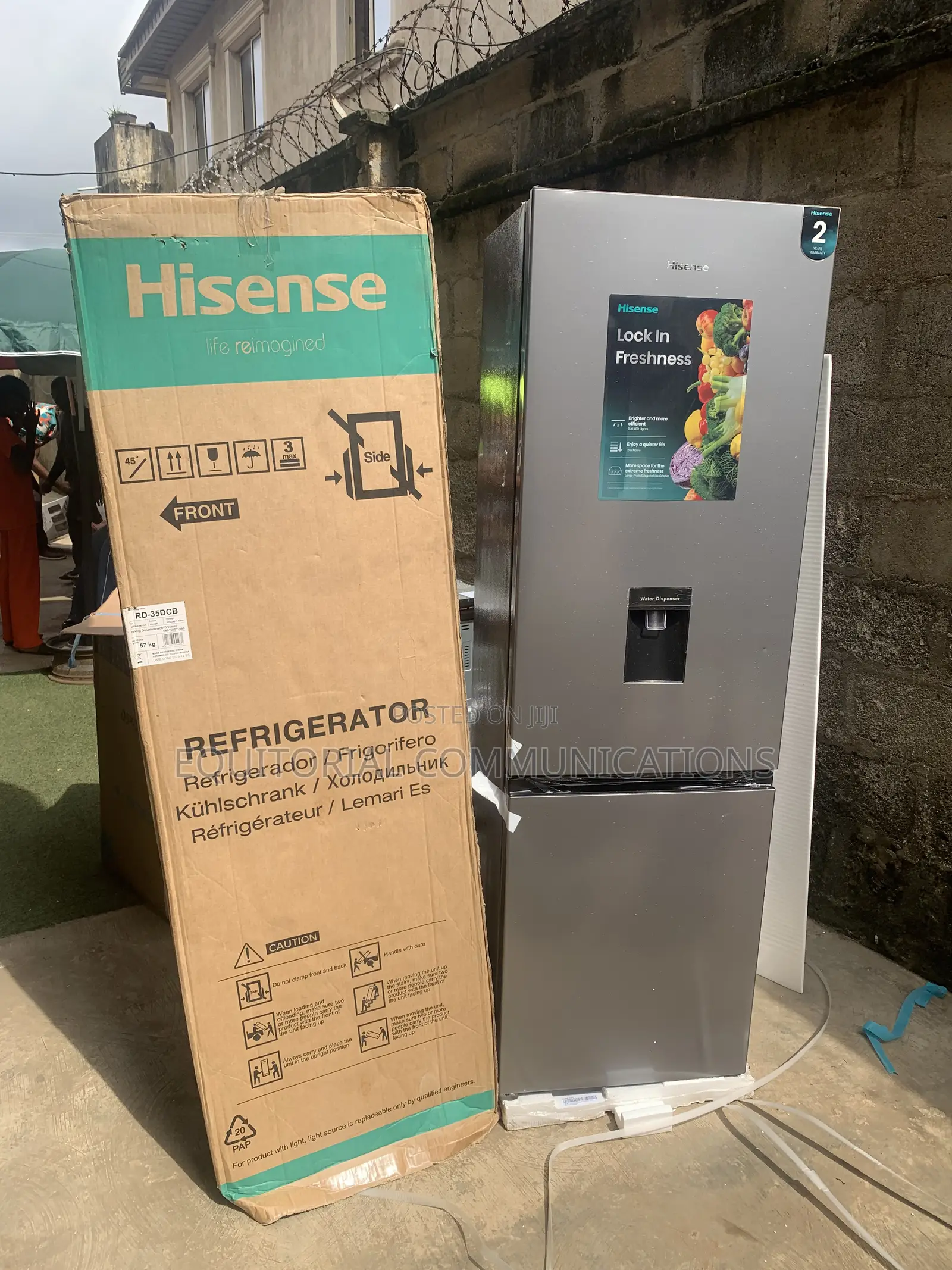 Hisense 264L Double Door Refrigerator 35DCB – Spacious Stylish