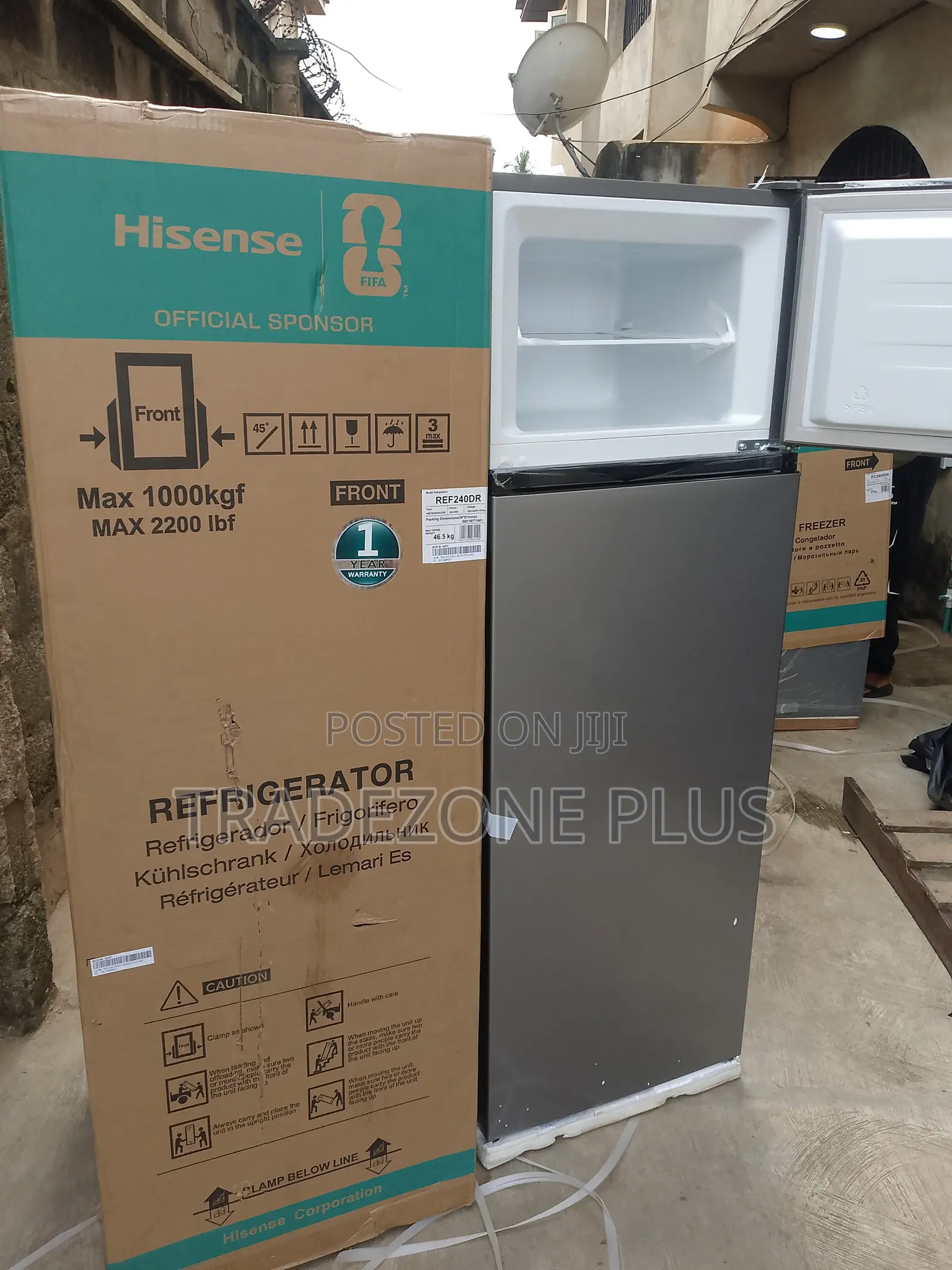 Hisense 240 Litres Refrigerator – Available