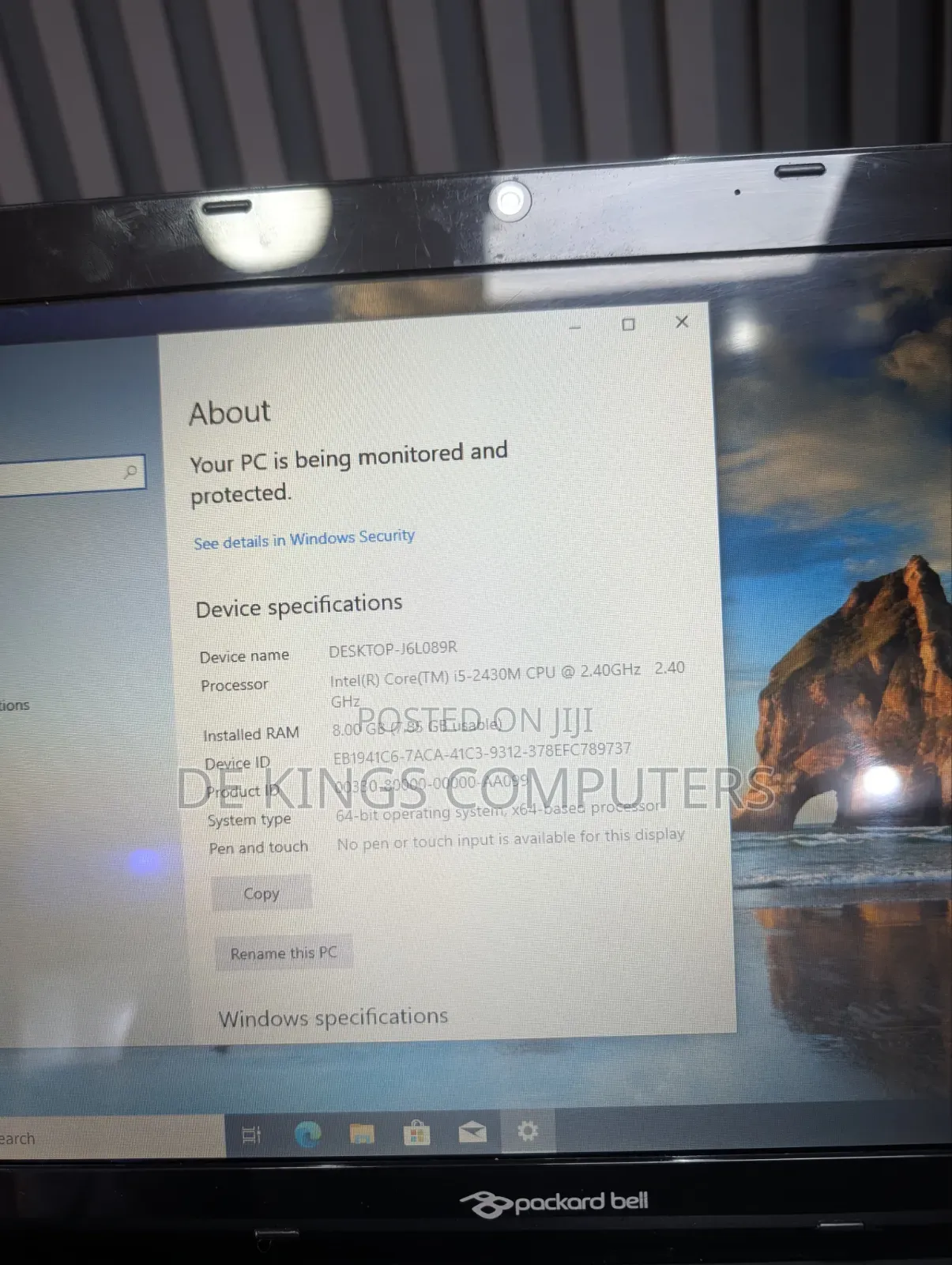 Laptop Packard Bell 8GB Intel Core i5 SSD 128GB