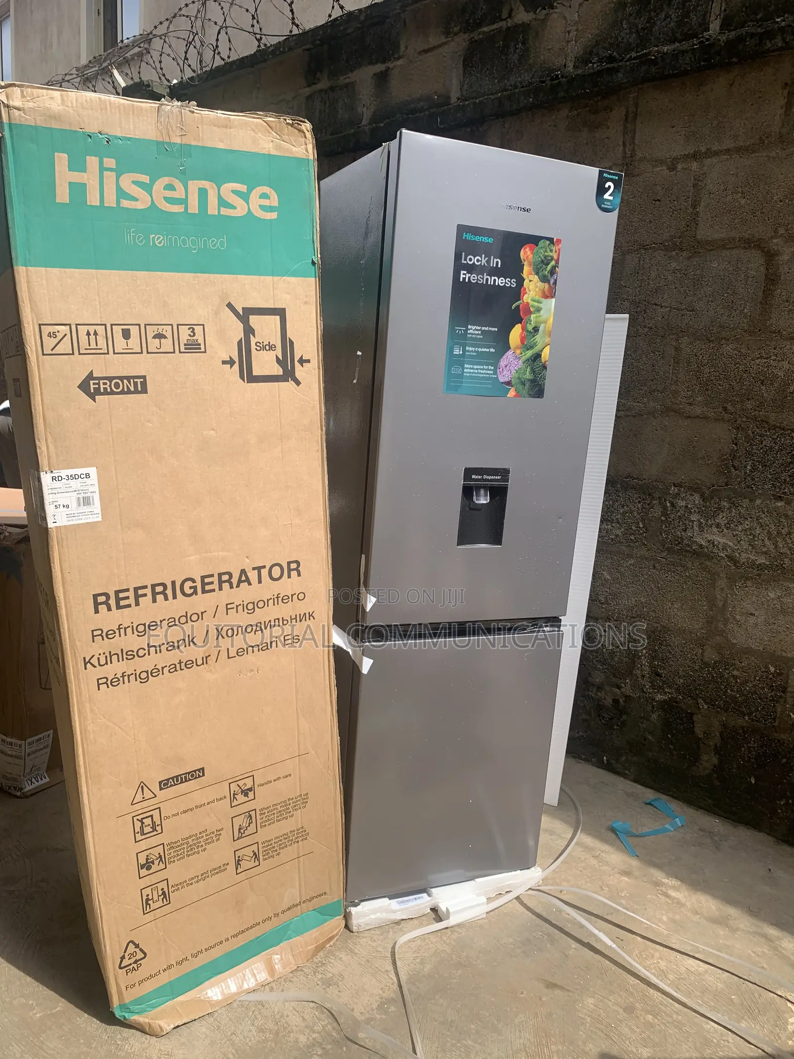 Hisense 264L Double Door Fridge – Powerful Cooling Large Capacity