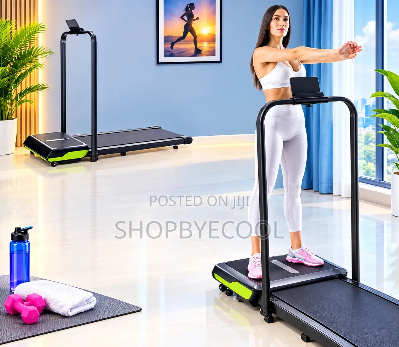2 in 1 Treadmill With Vibration Massager
