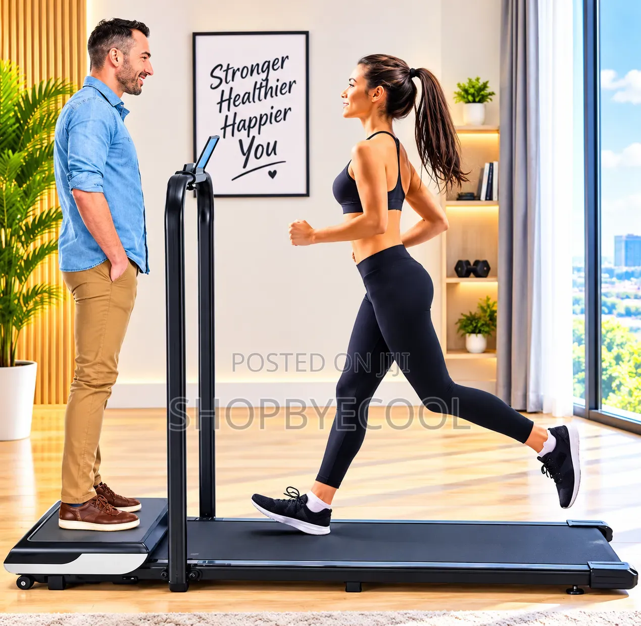 2 in 1 Treadmill With Vibration Massager