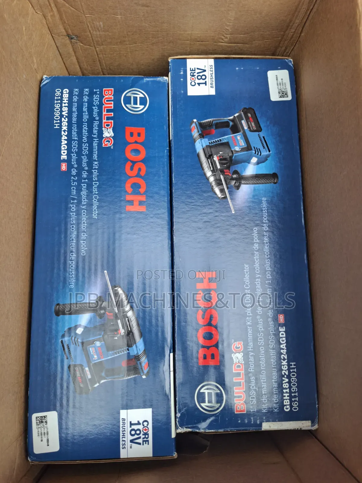 GBH 18v-26 Cordless Rotary Hammer With Dust Collection Bosch 26mm
