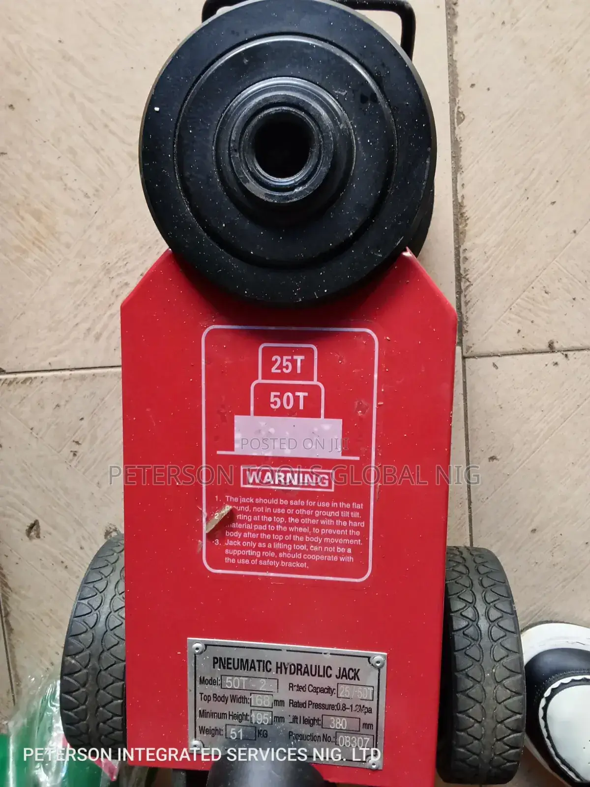 25ton-50ton Pneumatic Hydraulic Jack