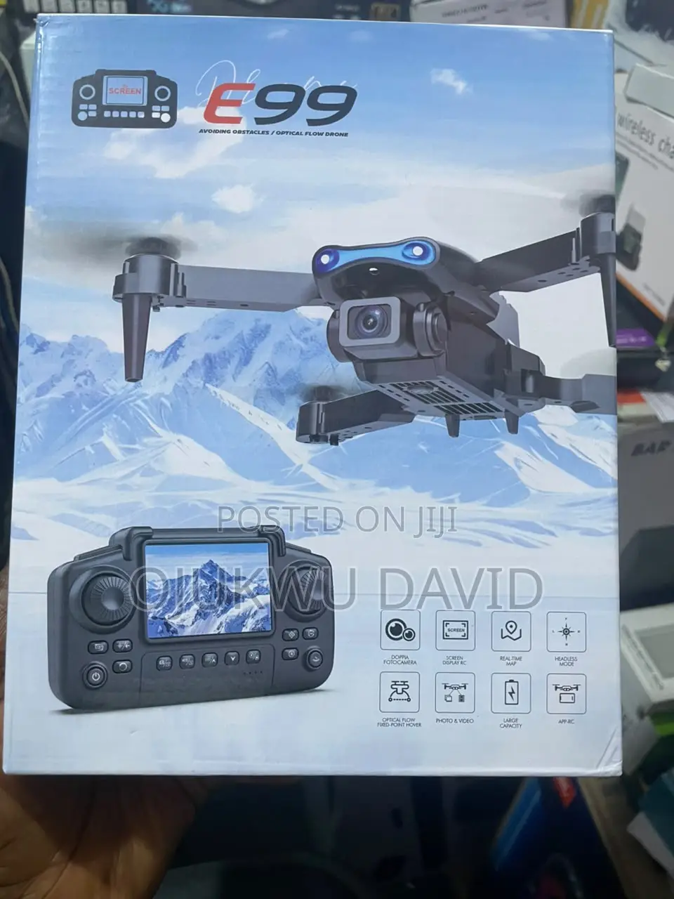 E99 Pro Drone With Screen Monitor and Memory Card Space