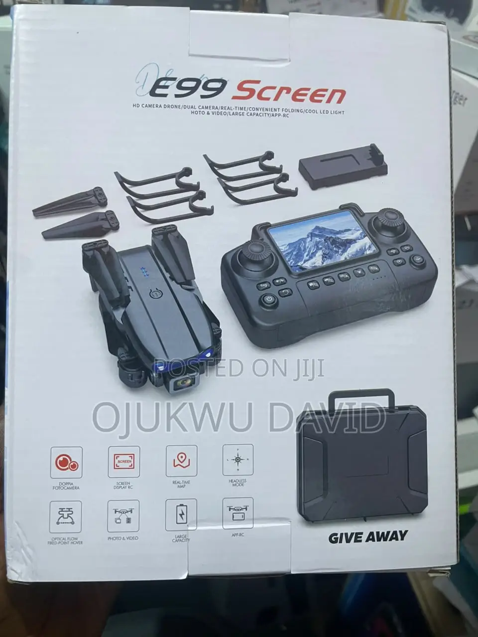 E99 Pro Drone With Screen Monitor and Memory Card Space