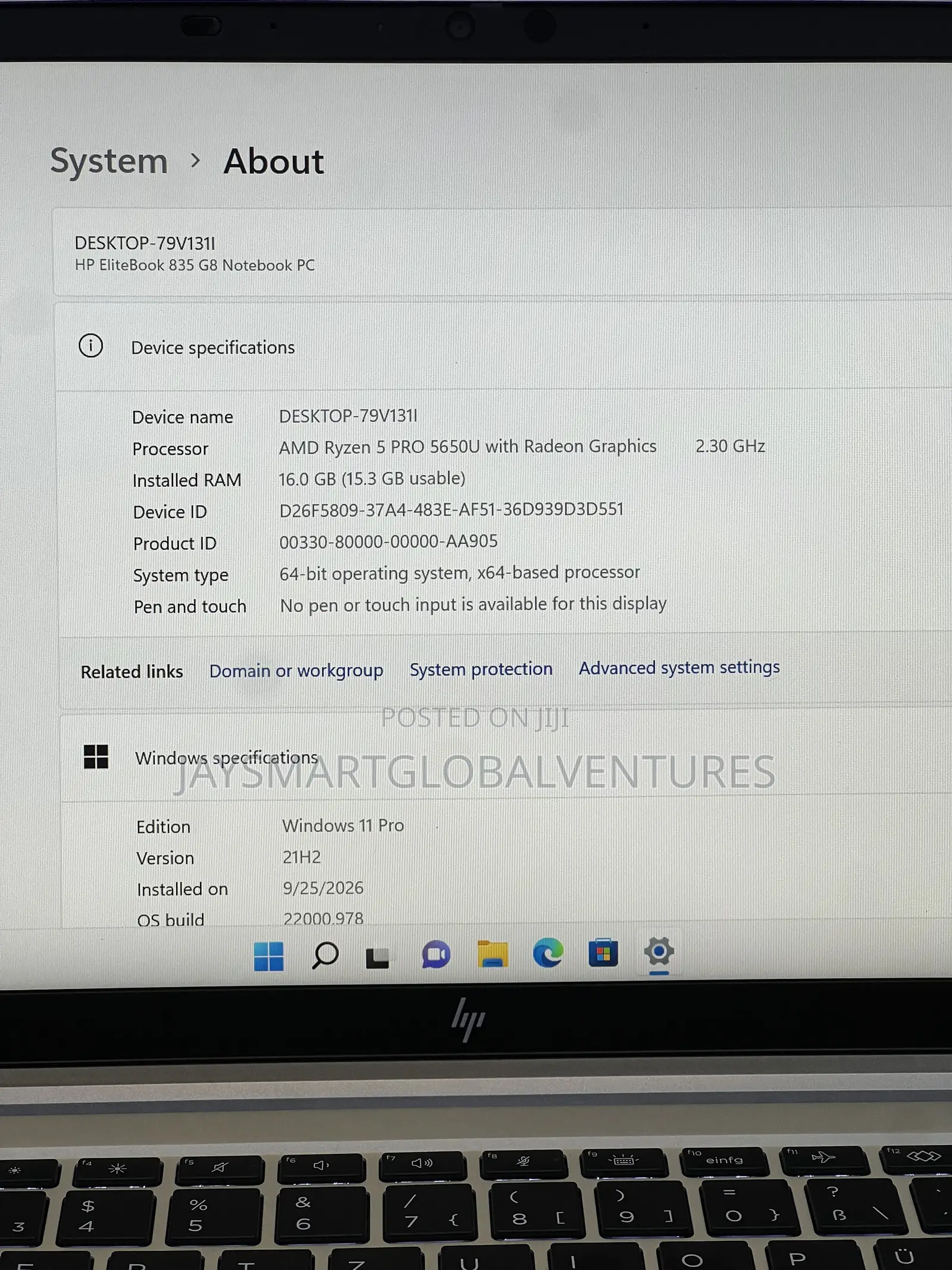Laptop HP EliteBook 835 G7 16GB AMD Ryzen 5 SSD 512GB