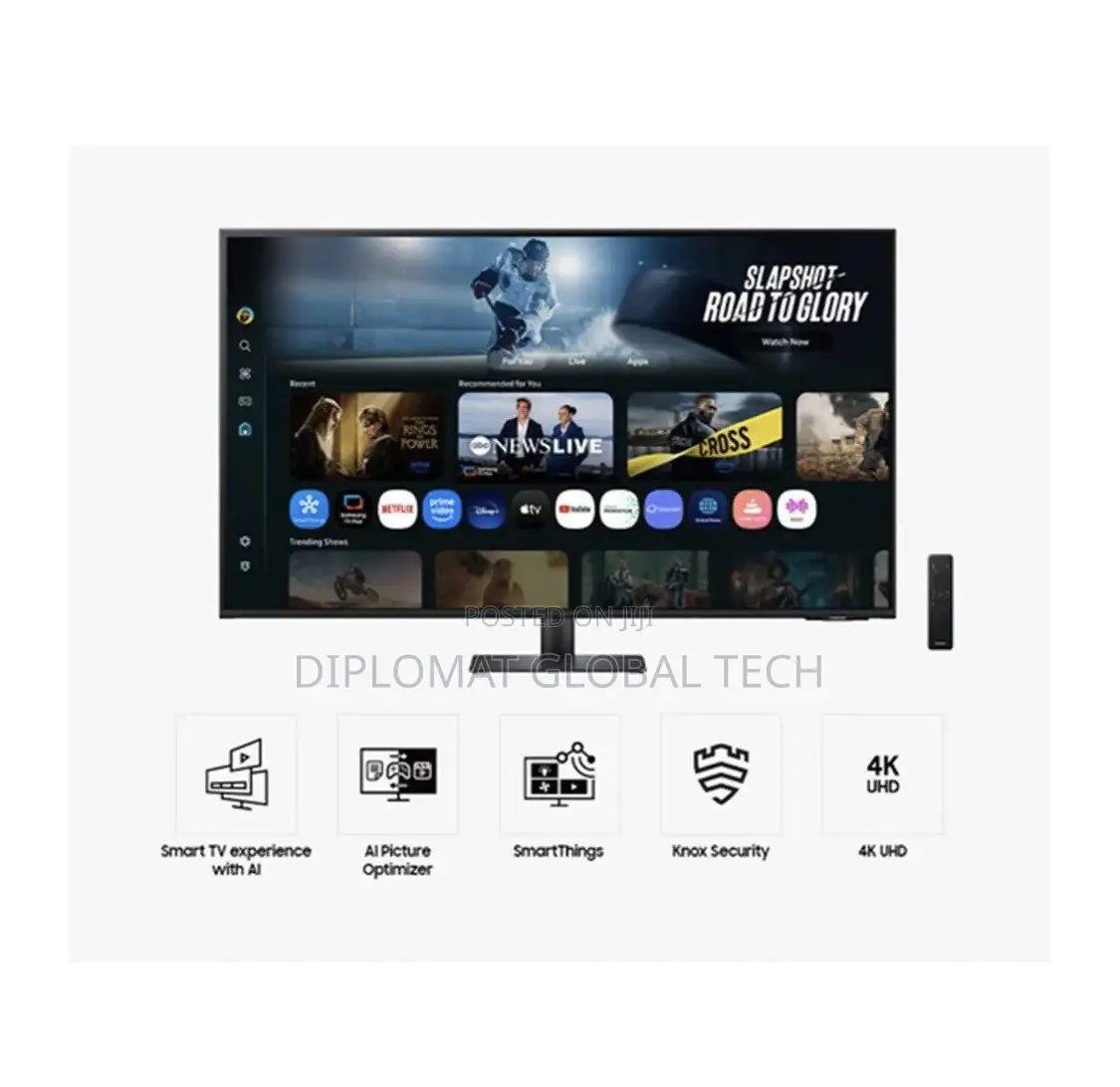 Samsung 43" M7 M70f Smart Monitor Ai 60hz, USB-C Ls43fm702umxue