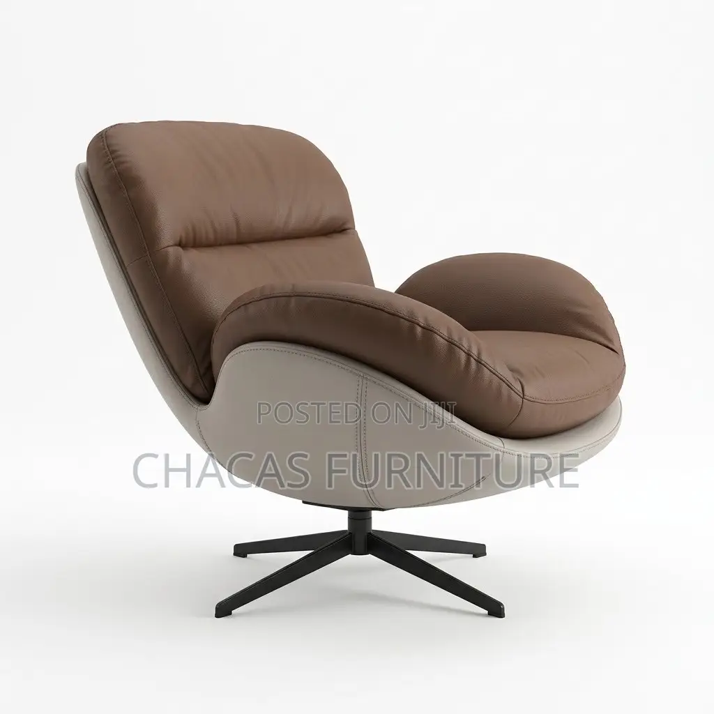 Luxury Swivel Accent Chairs – Bouclé, Leather Plush Comfort