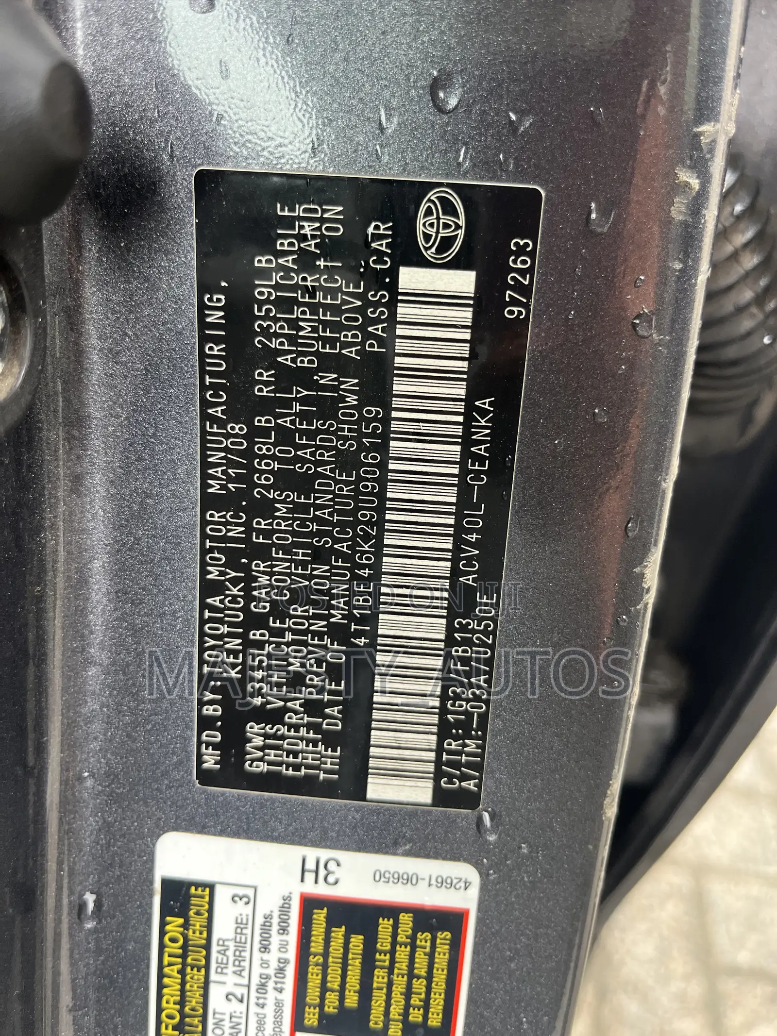 Toyota Camry 2009 Gray