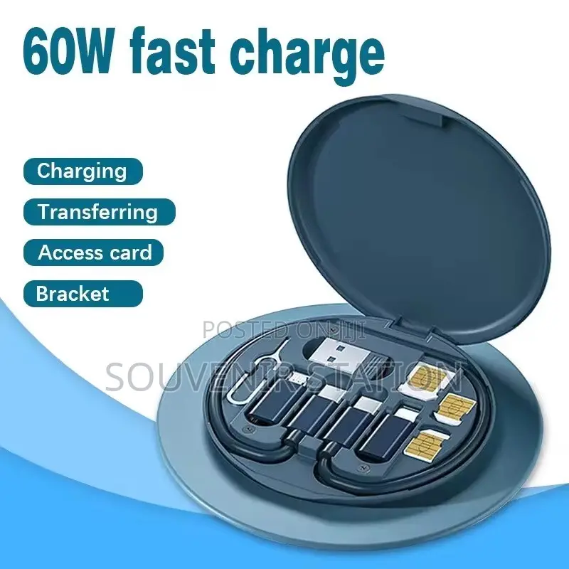 60W Data Cable Set in Compact Box