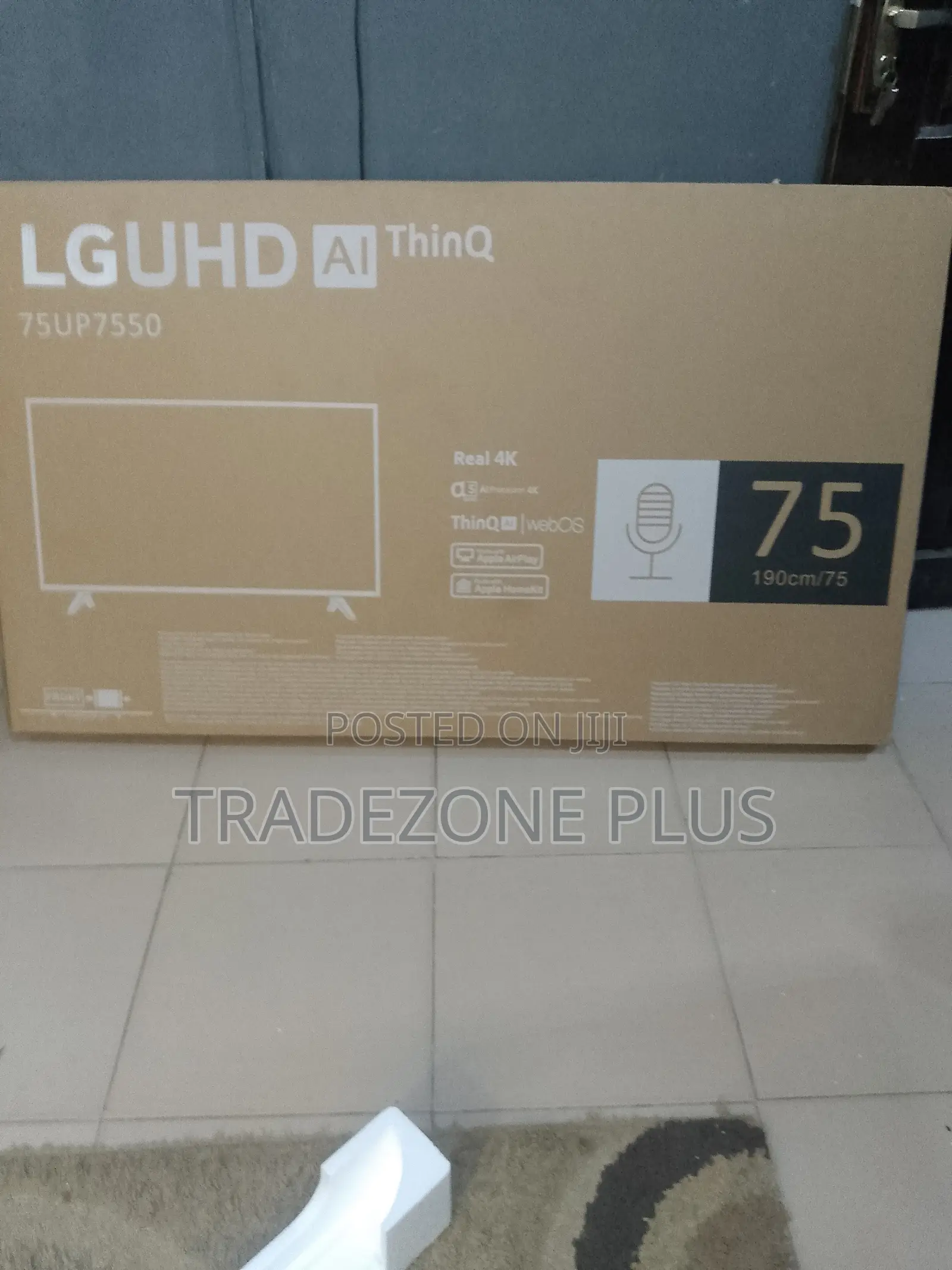 LG 75" UHD Television – Large Display for Family Viewing