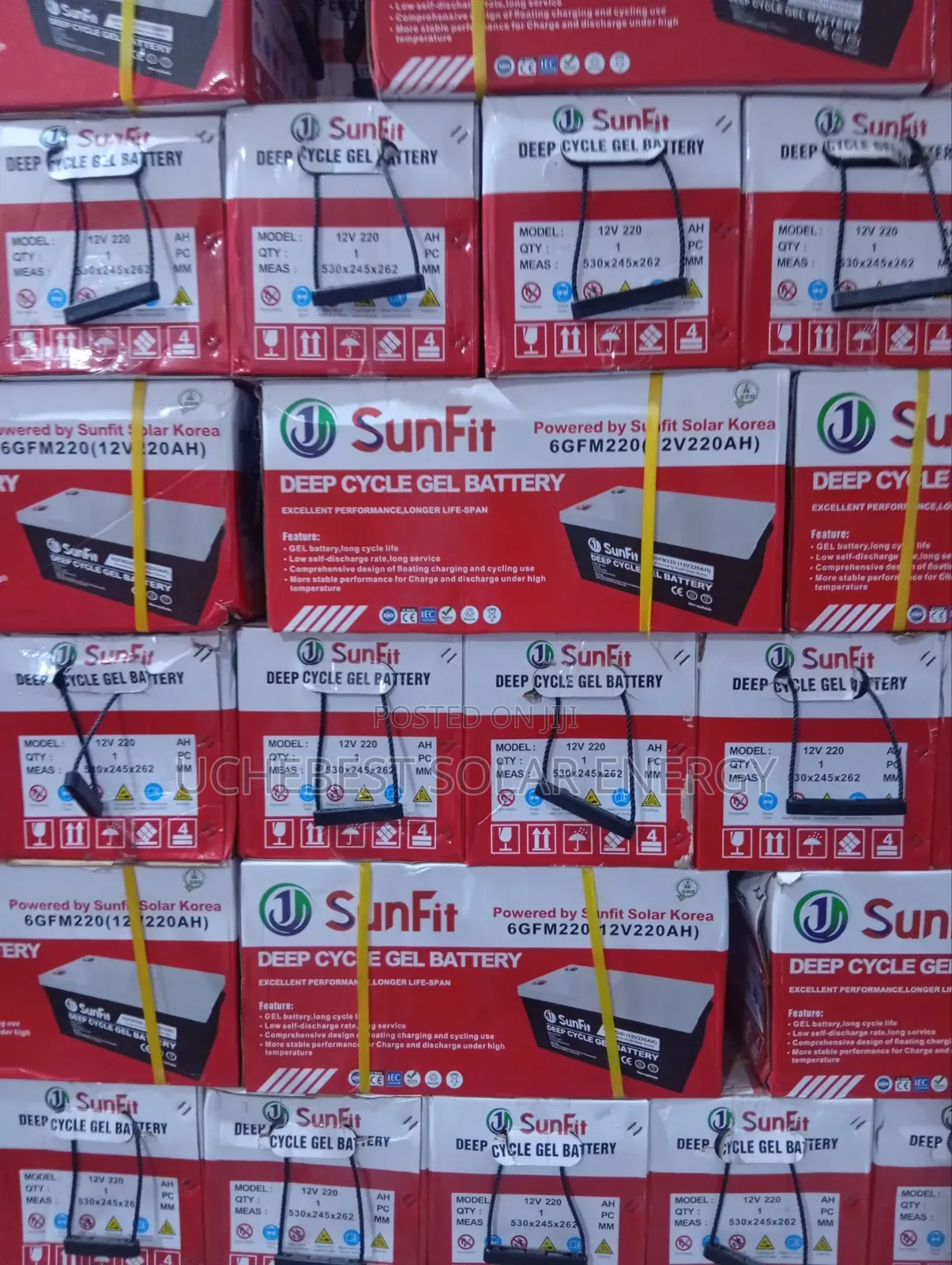 220ah 12v Dry Cell Battery Sunfit