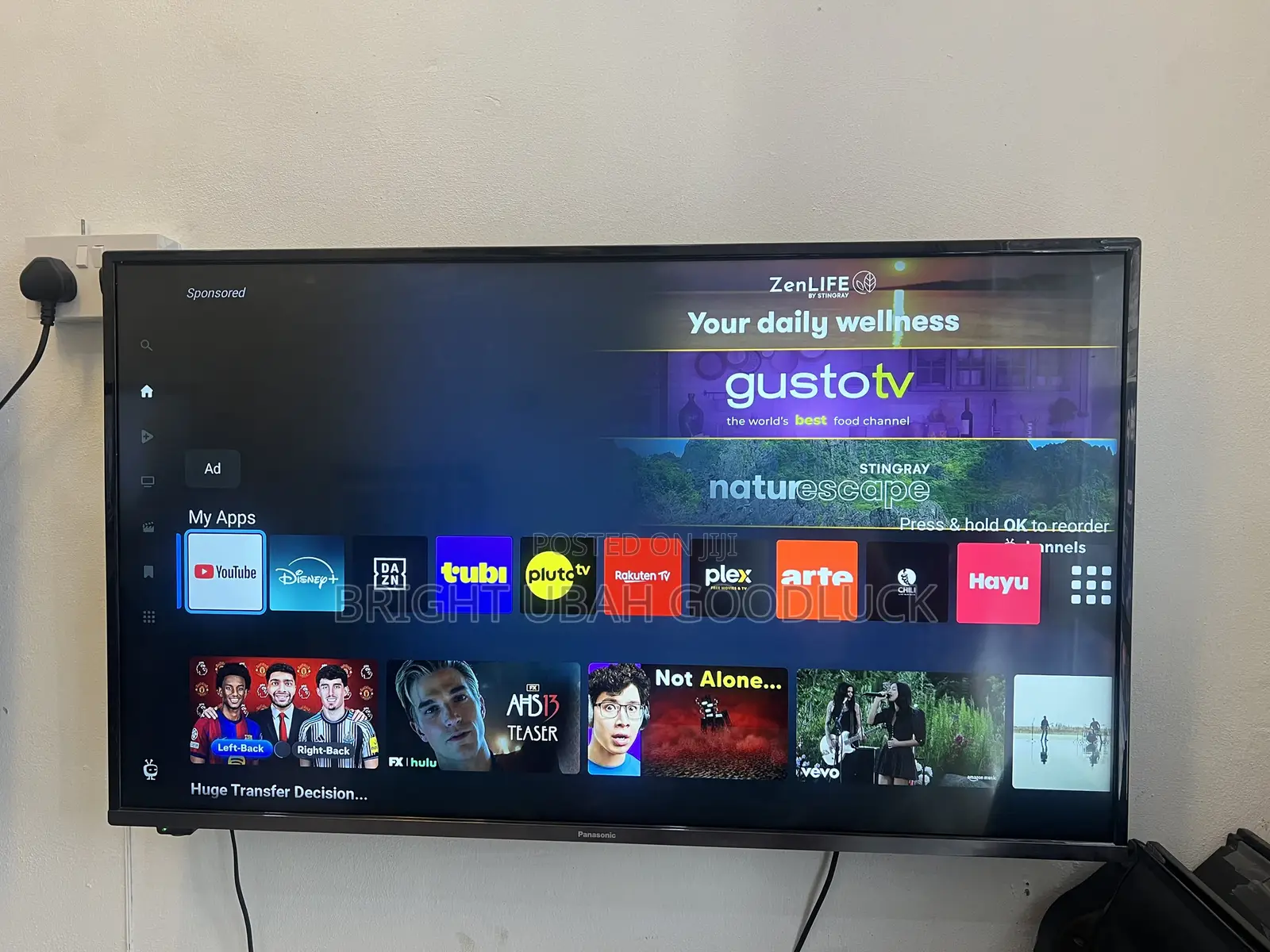 Panasonic 43 Inches Full Smart Ultra TV With Free Netflix Acct YouT