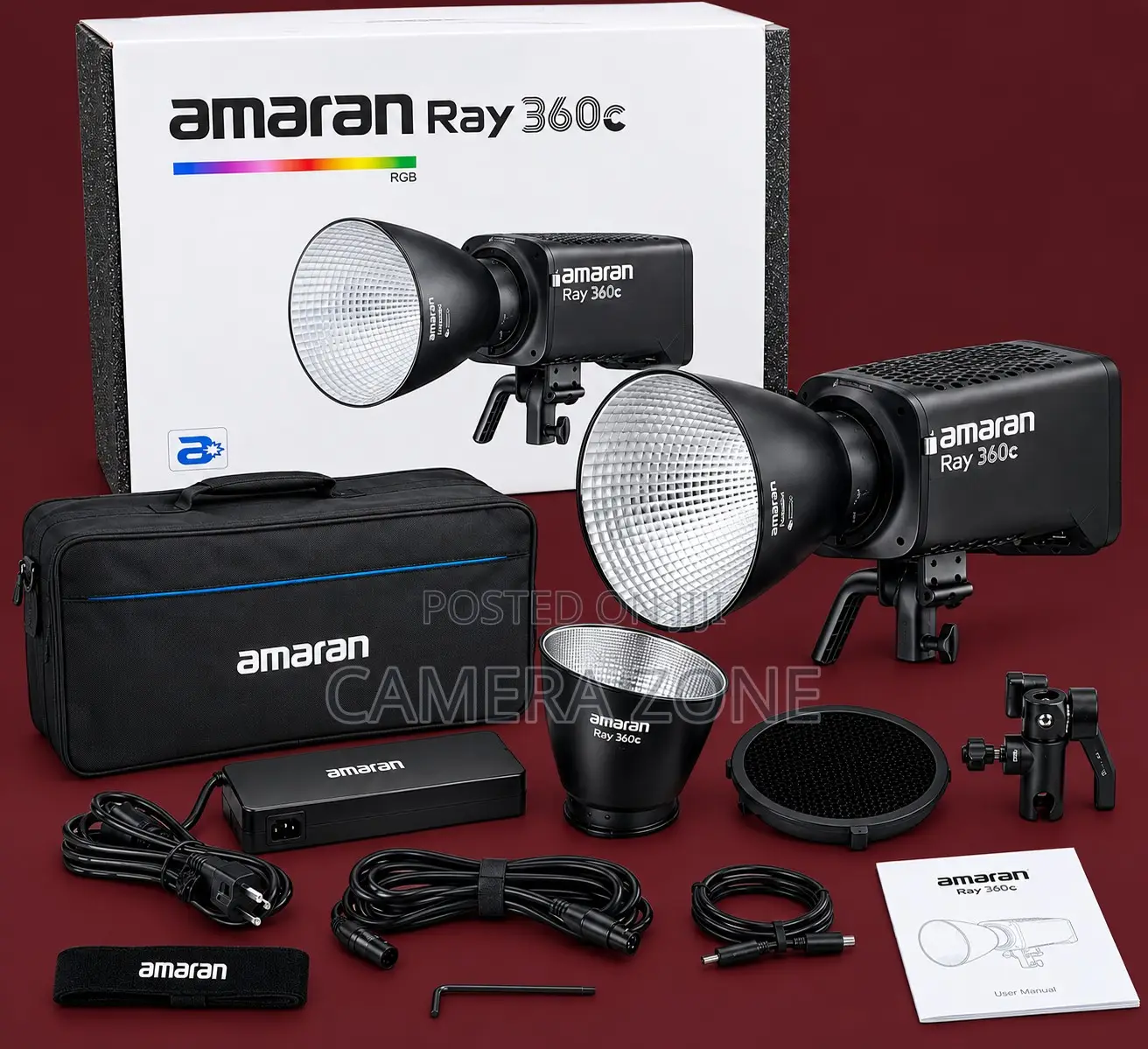 Amaran Ray 360c Photography/Videography Light.