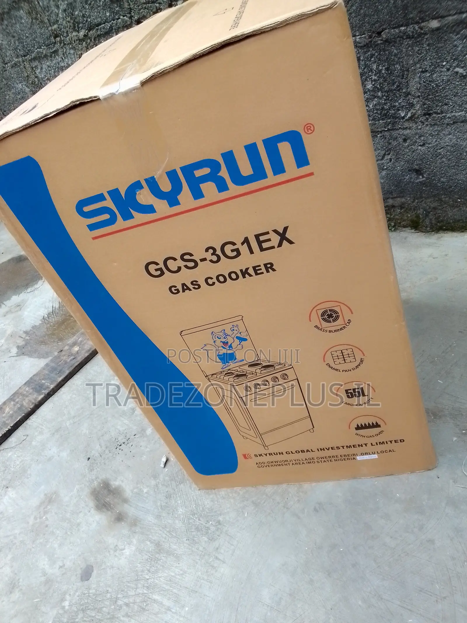 Skyrun Gas Cooker New Stock