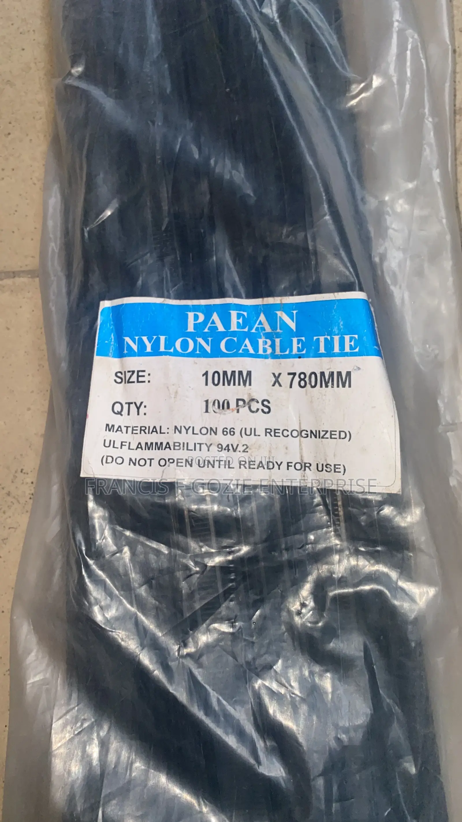 Nylon Cable Ties 7.6mmx650mm