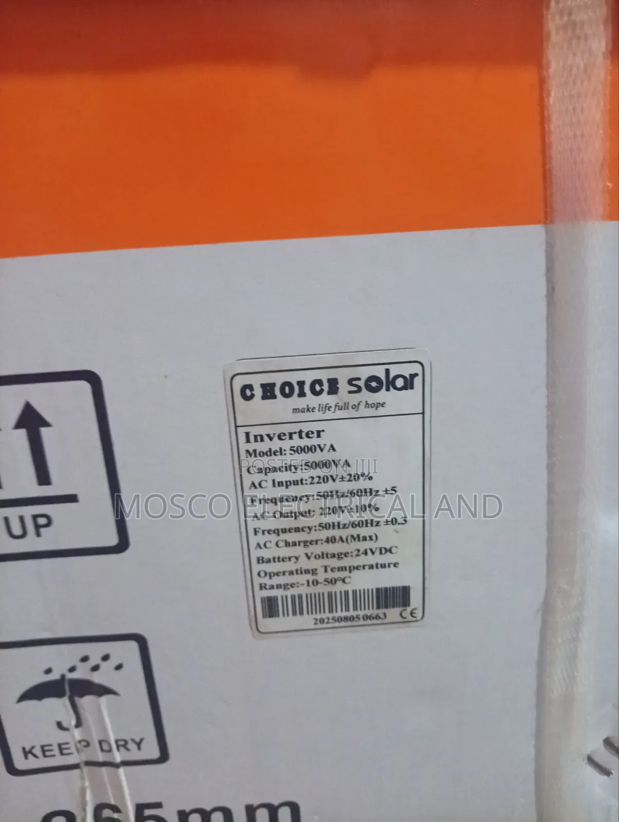 Quality 5kva/24volts Choice Hybrid Solar Inverter