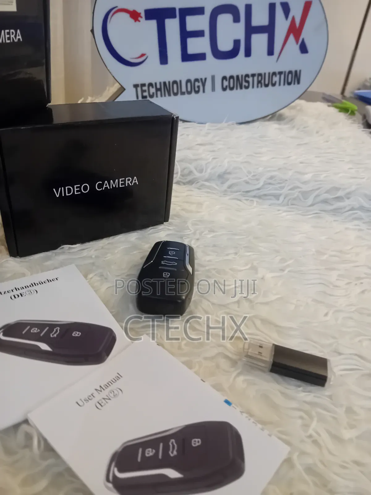 Spy Camera Car Key, 1080P Hidden Camera Video and Audio Recording 32GB