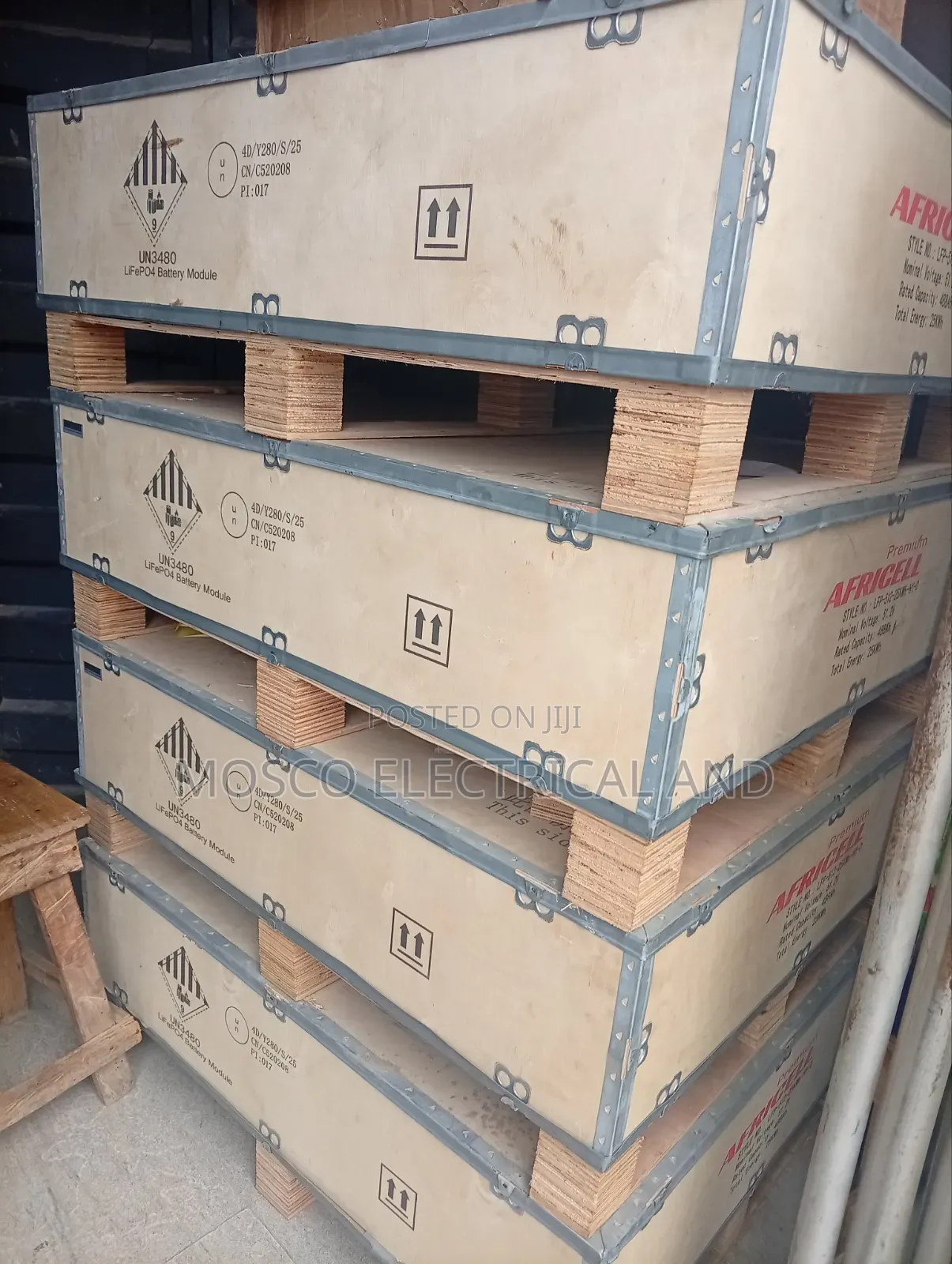 25kwh/51.2volts Africell Lithium Ion Solar Batteries