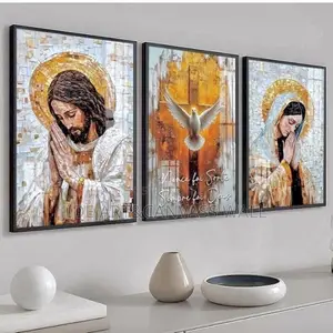 Jesus Split Canvas Wall Color Artframes