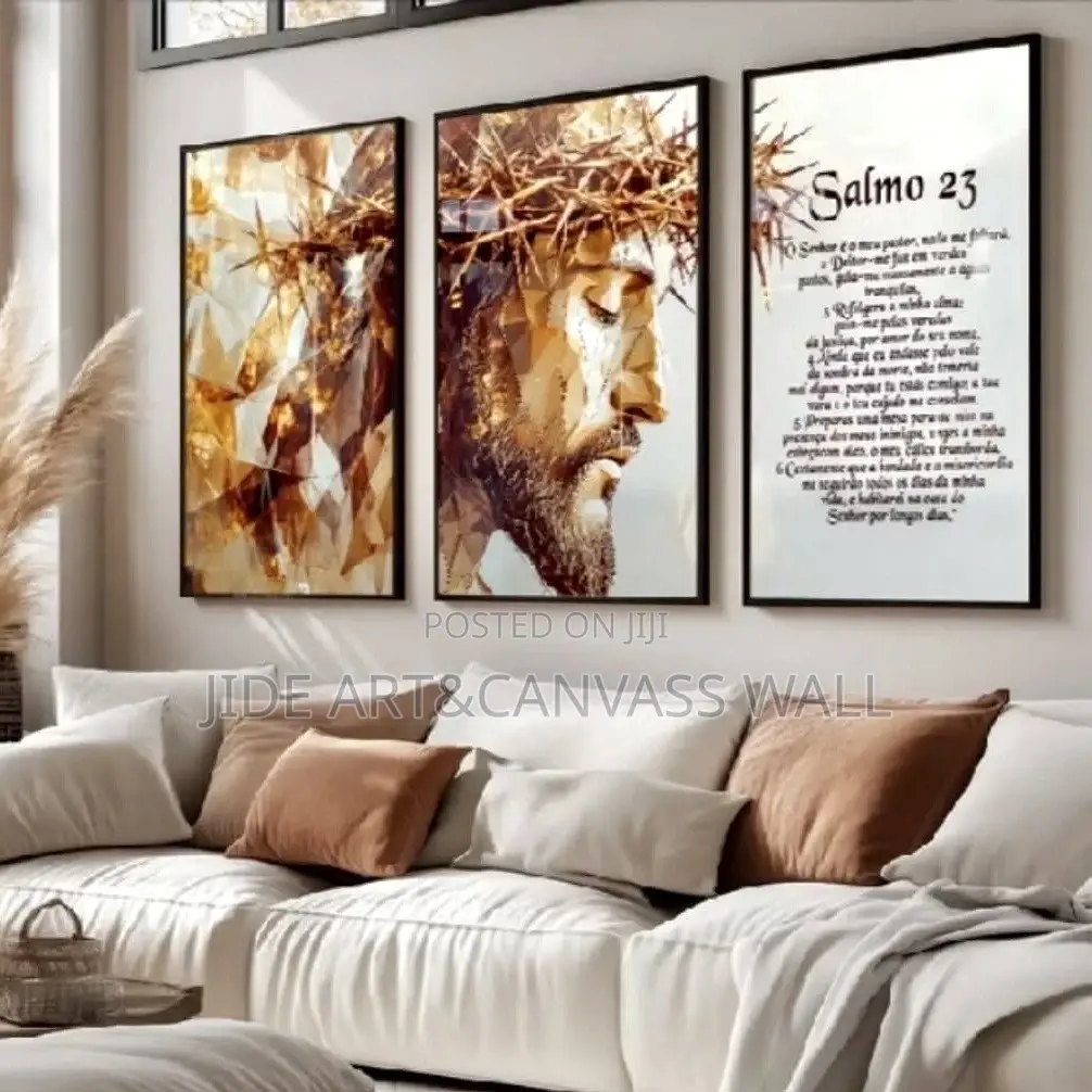 Jesus Split Canvas Wall Color Artframes