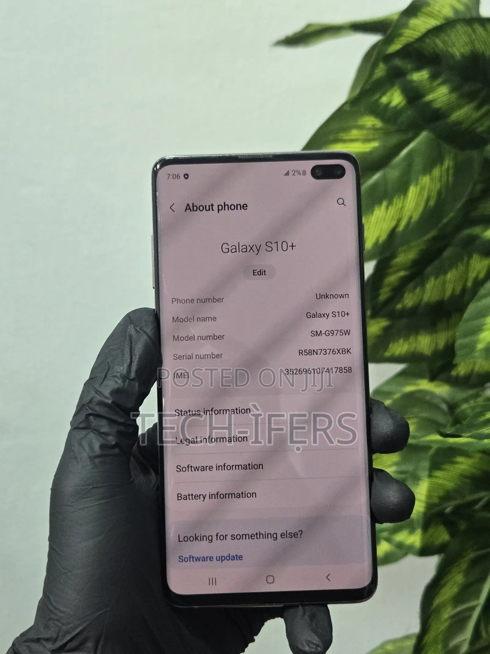 Samsung Galaxy S10 Plus 128 GB Black