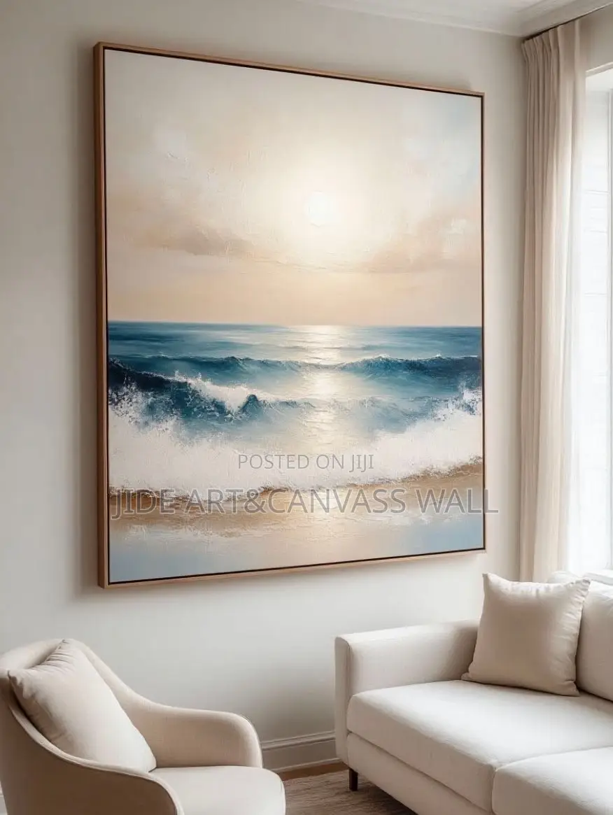 Foreign Canvas Wall Abstract Wooden Frame