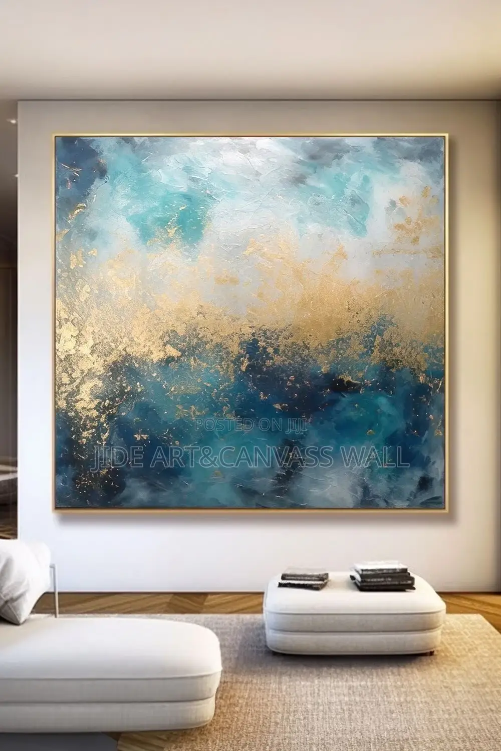 Foreign Canvas Wall Abstract Wooden Frame