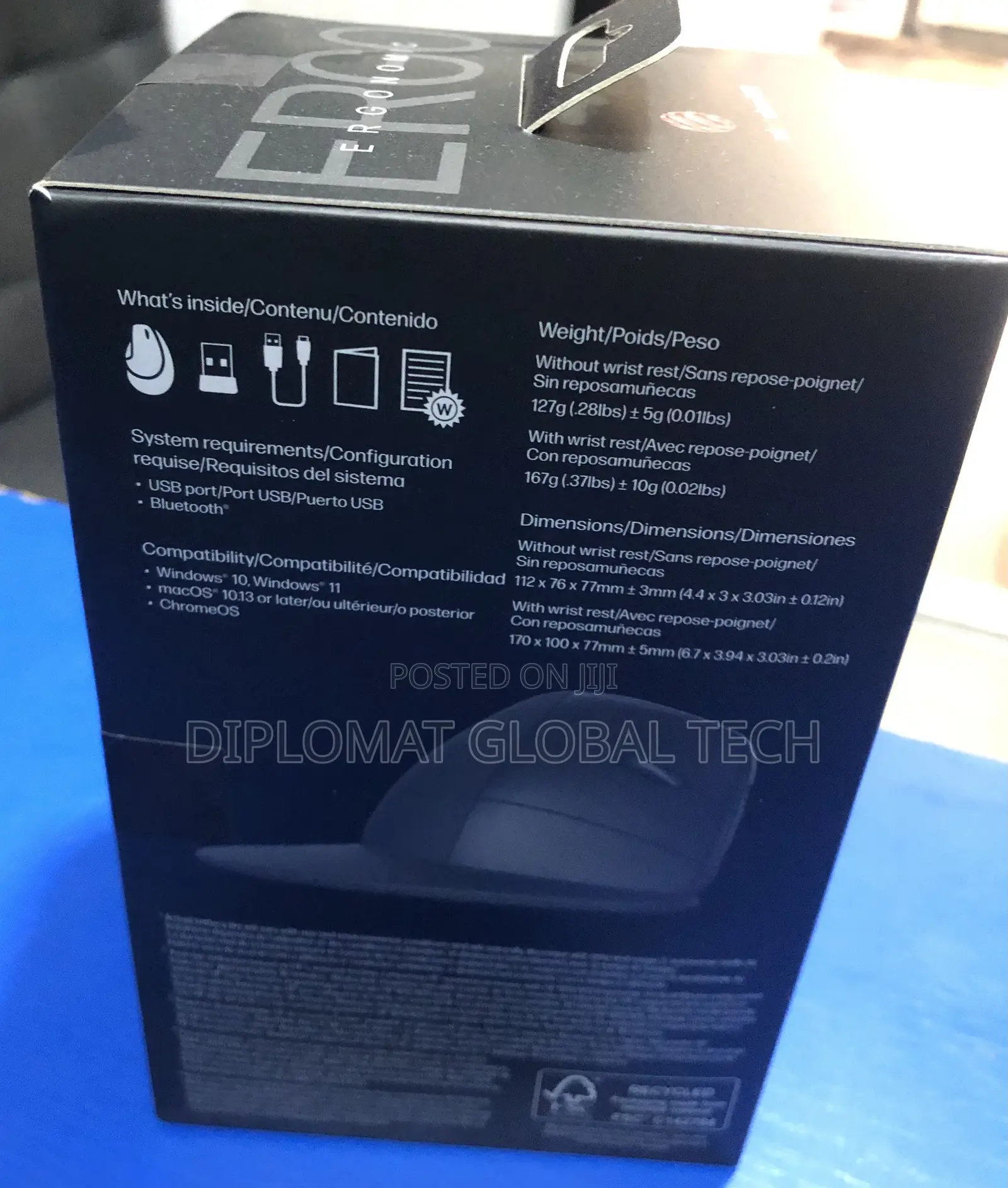 HP 920 Ergonomic Vertical Wireless Bluetooth Mouse