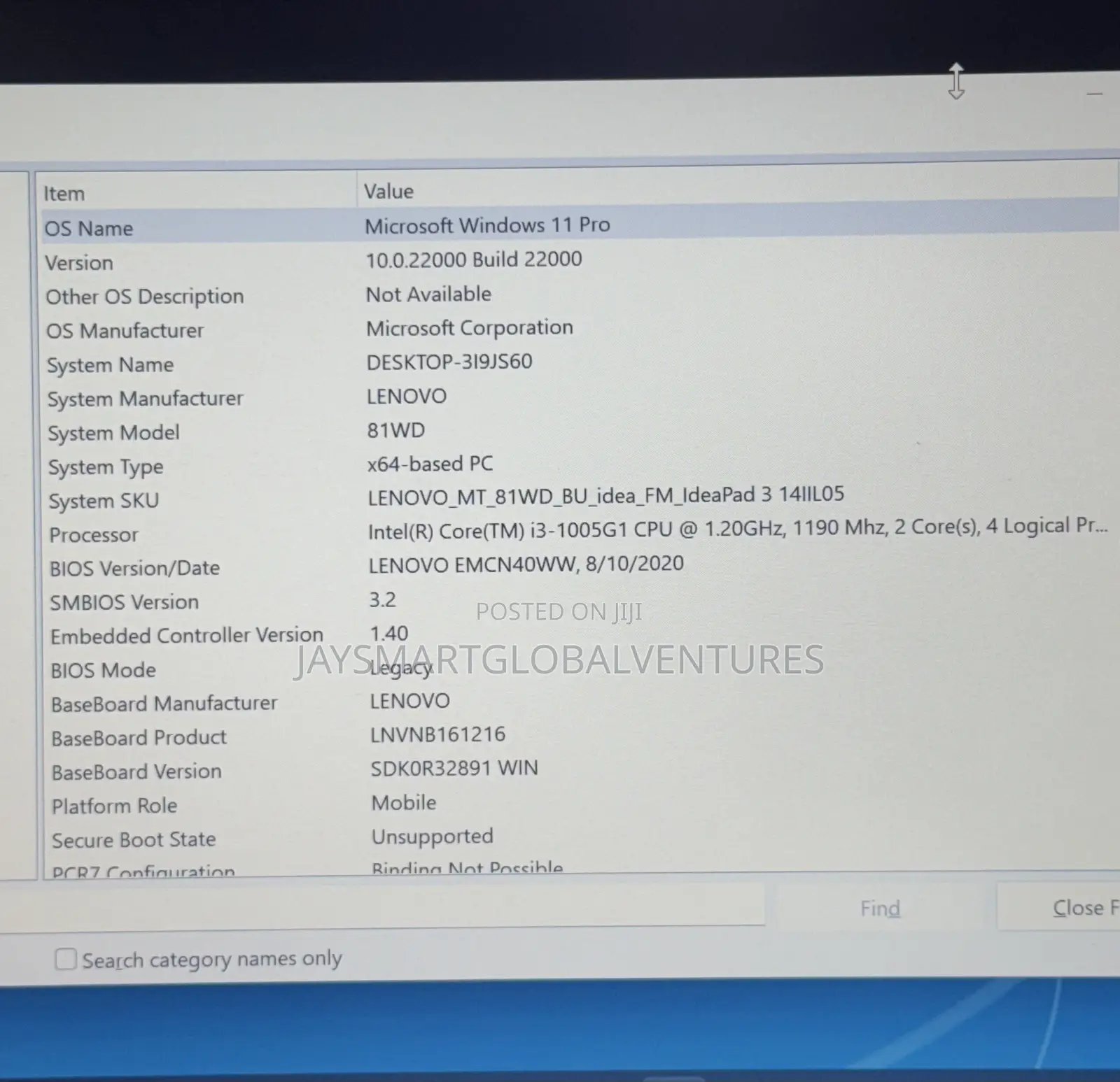 Laptop Lenovo Ideapad 3 8GB Intel Core i3 SSD 128GB