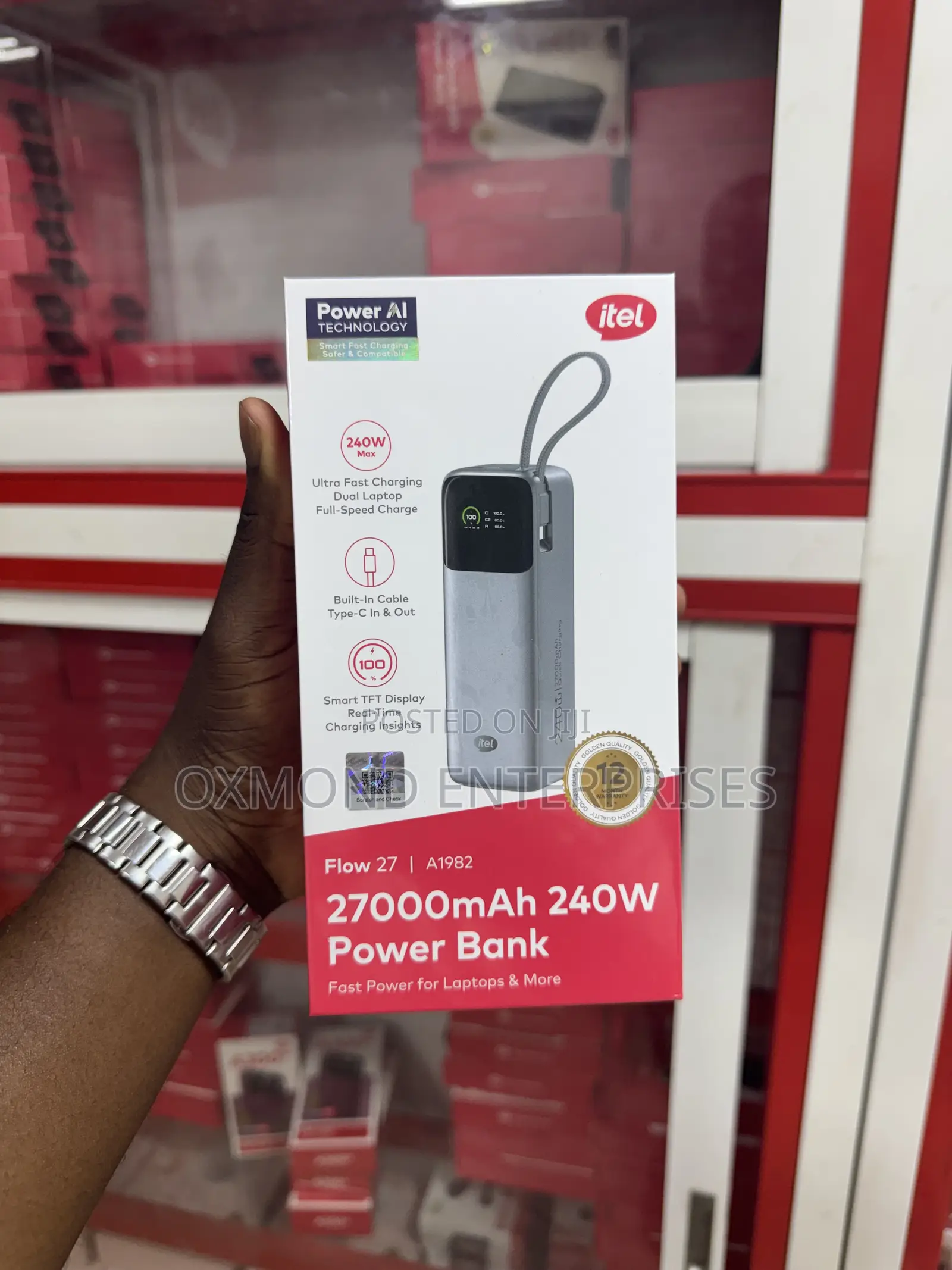 Itel 27,000 Mah (240watts) Power Bank