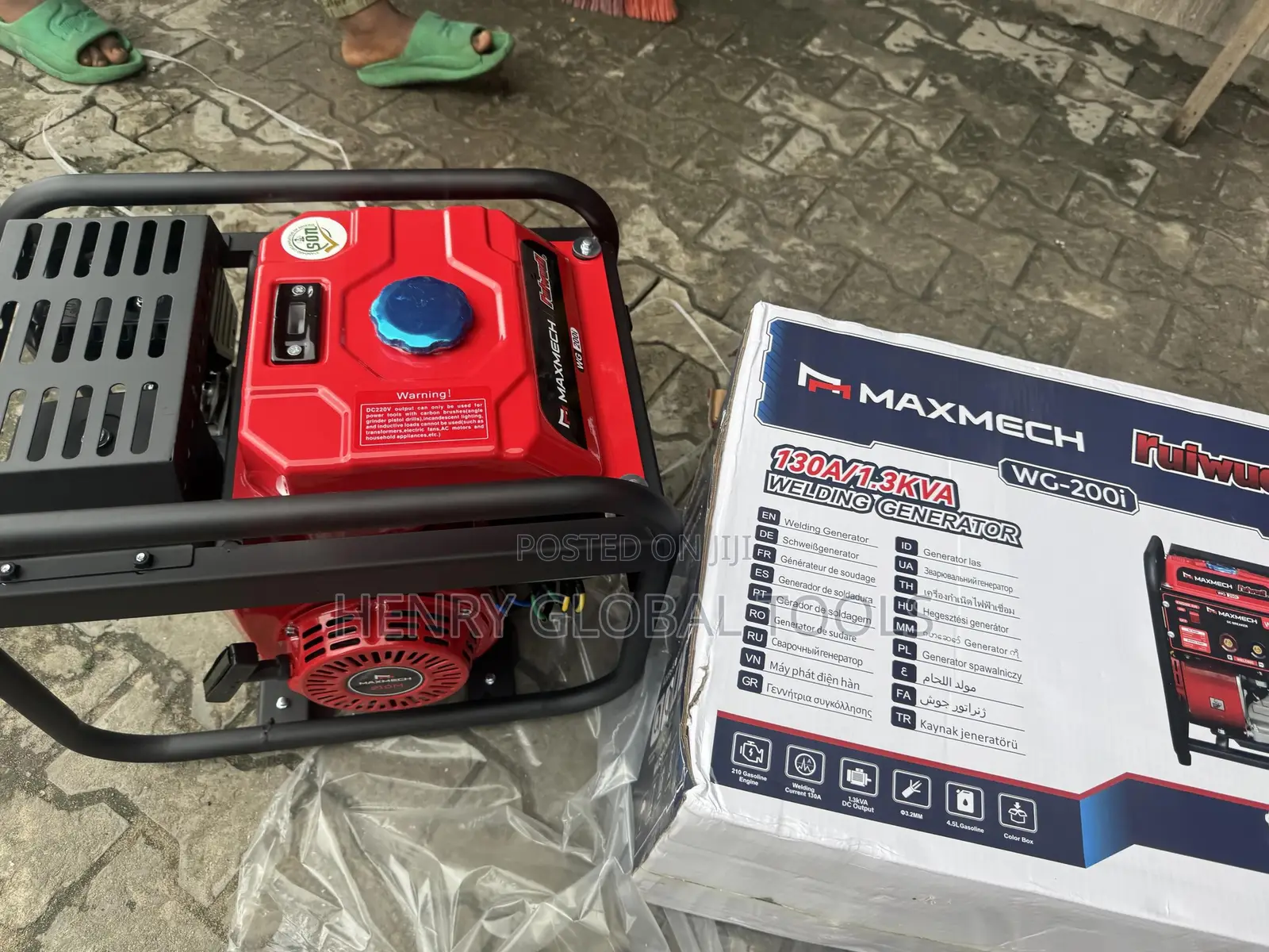 MAXMECH RUIWUDI WG-200i Welding Generator – 130A / 1.3kVA